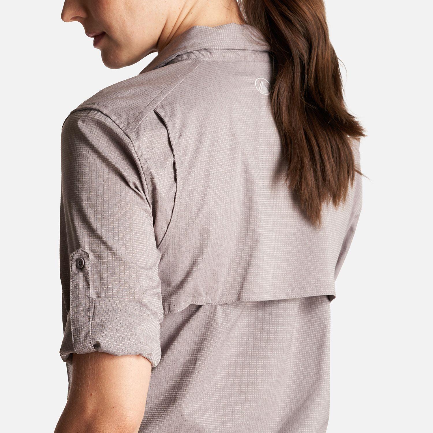 Camisa Mujer Rosselot Long Sleeve Q-Dry Shirt Malva Lippi-6