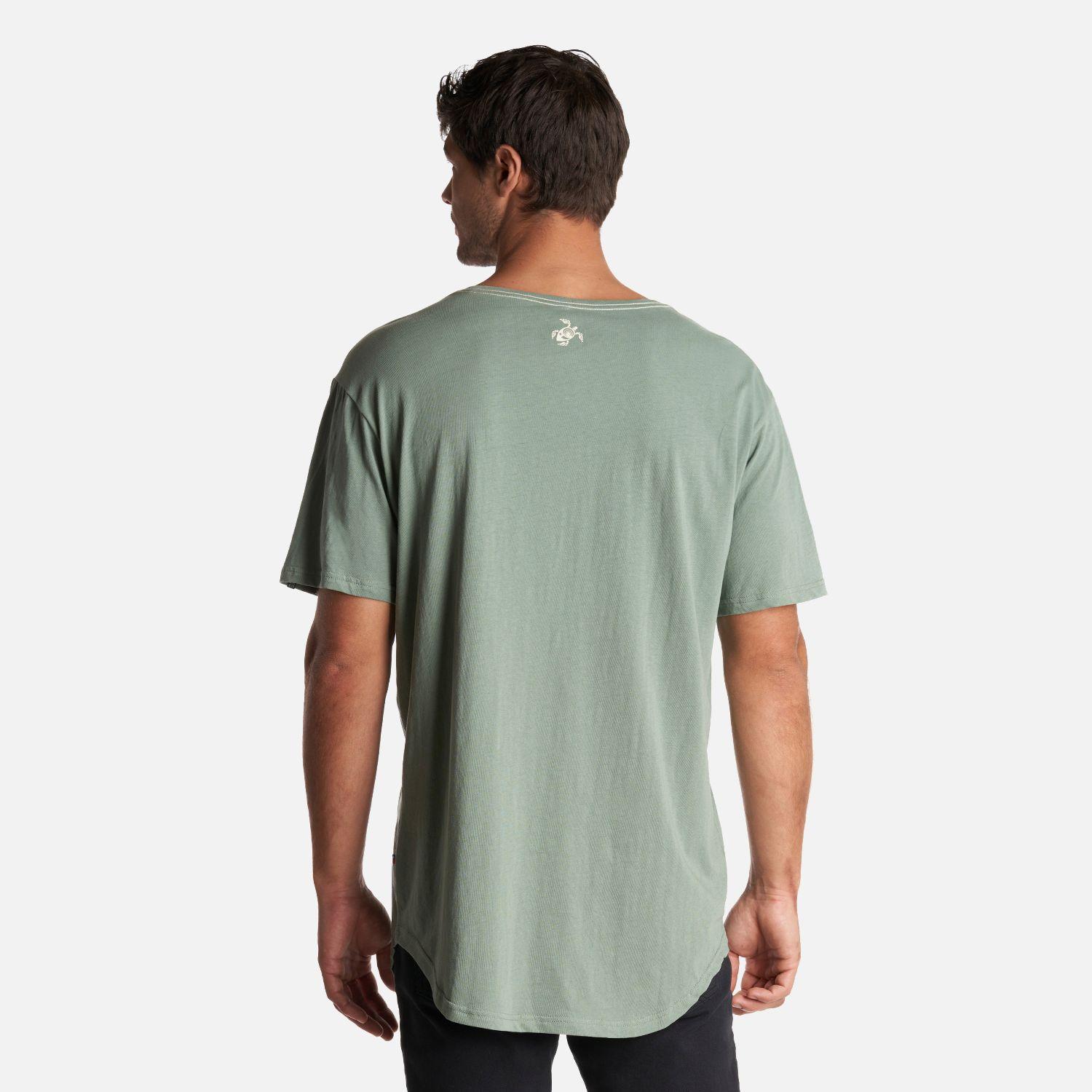 Polera Hombre Natural Verde Oliva Haka Honu-3