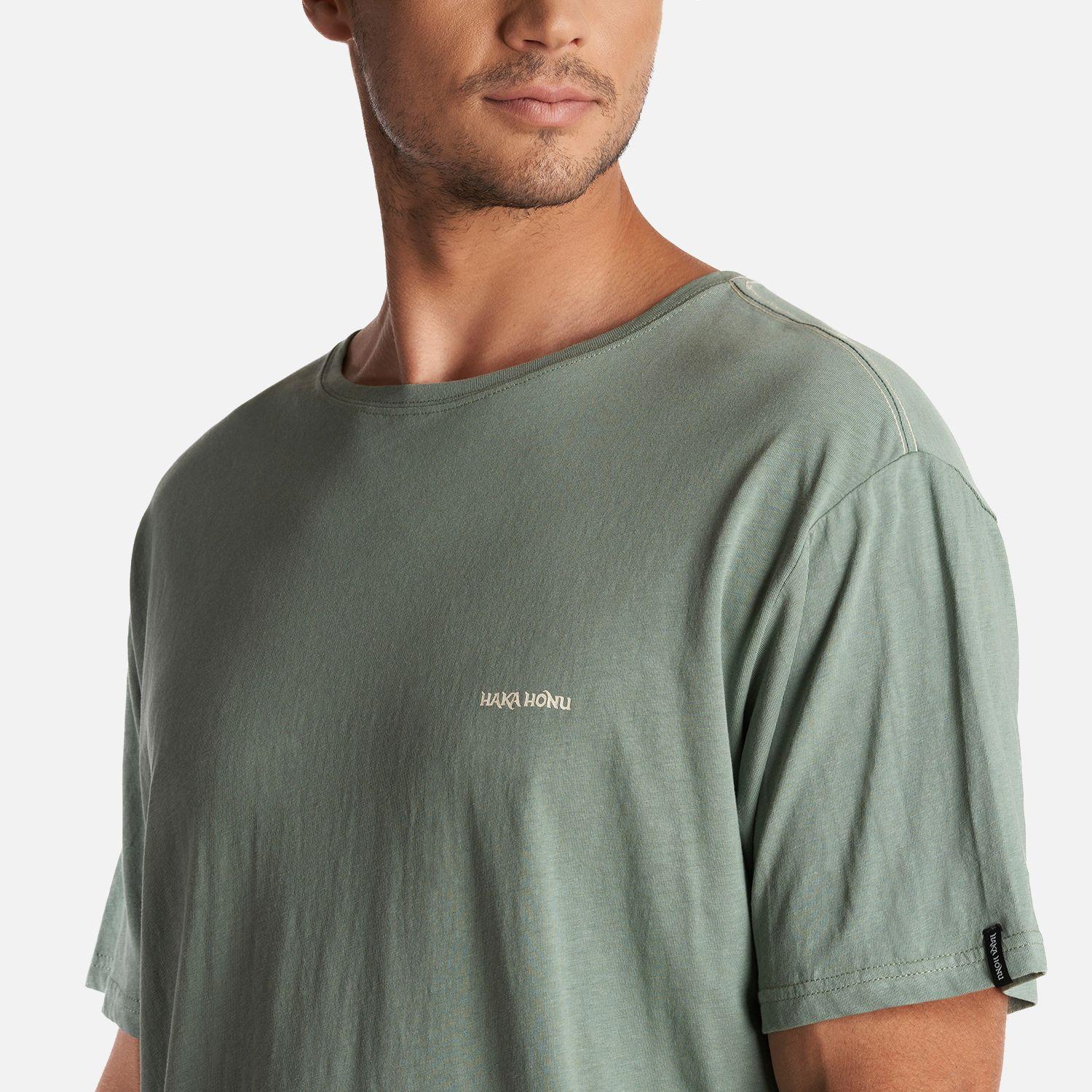 Polera Hombre Natural Verde Oliva Haka Honu-4