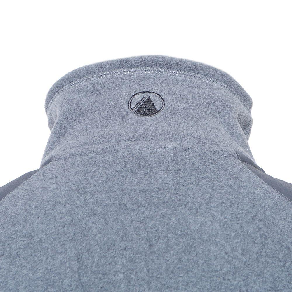 Poleron Mujer Route Nano-F 14 Zip Gris Oscuro / Grafito Lippi-3