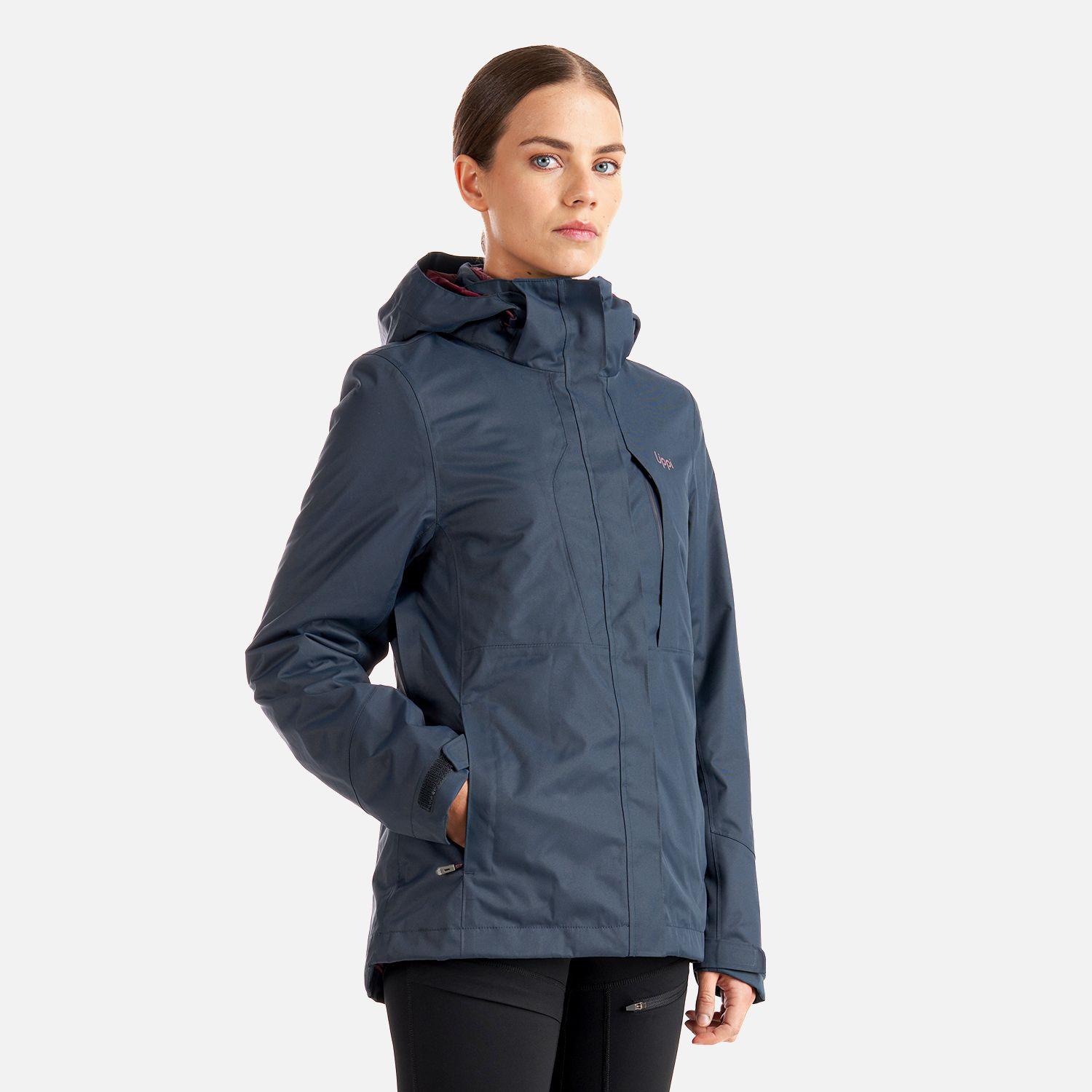 Chaqueta Mujer Tres Cruces Fusion-3 Hoody Jacket Azul Oscuro Lippi-2