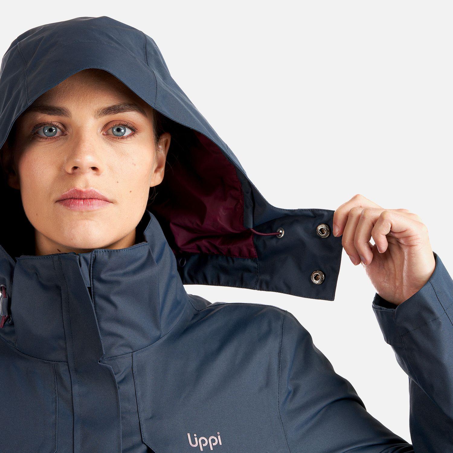 Chaqueta Mujer Tres Cruces Fusion-3 Hoody Jacket Azul Oscuro Lippi-8