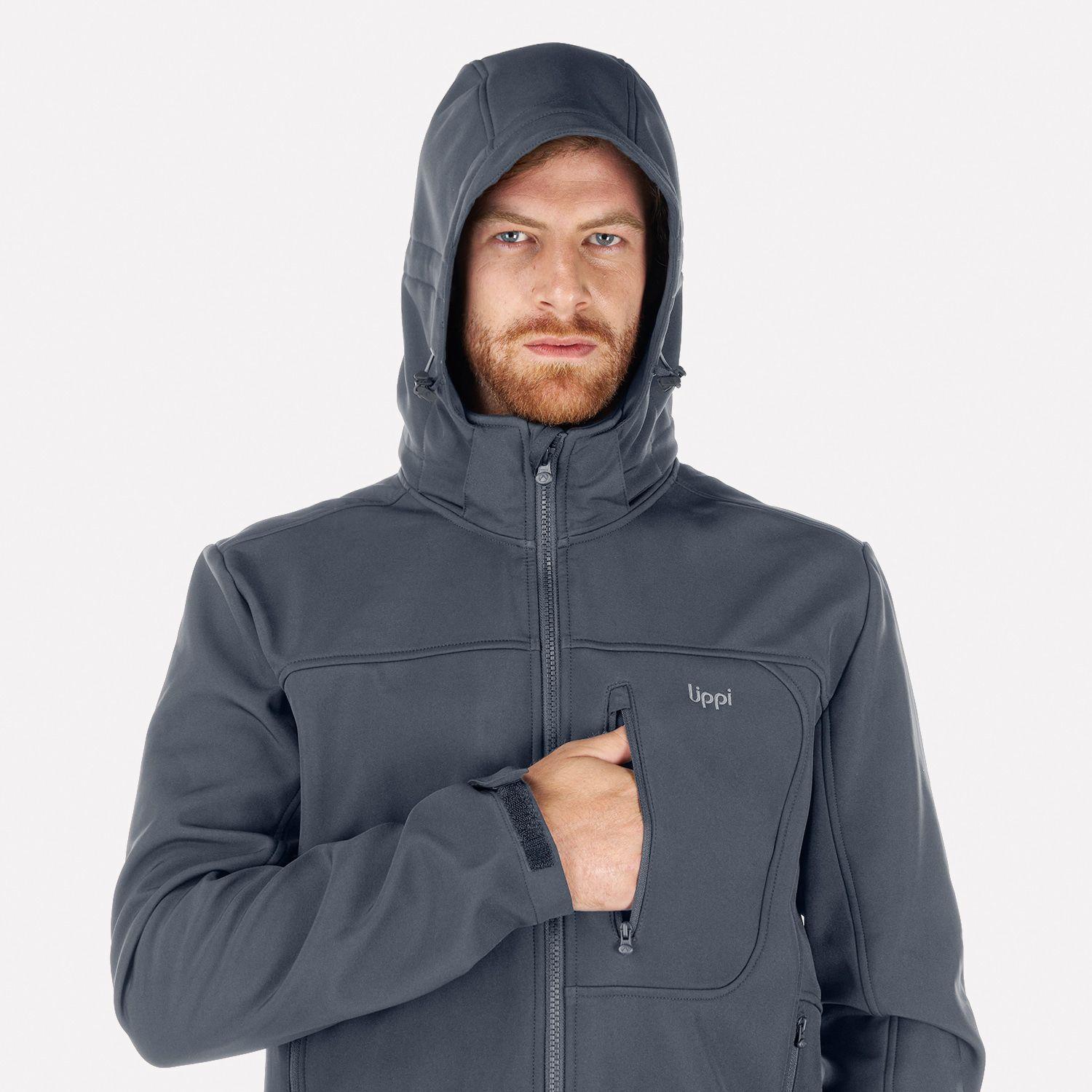 Chaqueta Hombre Macaya Softshell Hoody Gris Oscuro Lippi I23-3