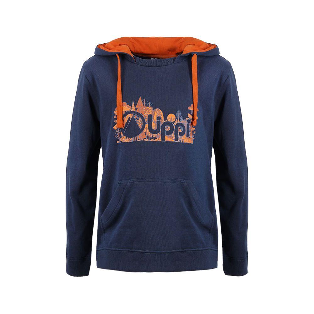 Poleron Niño Insigne Cotton Hoody Azul Noche Lippi-0