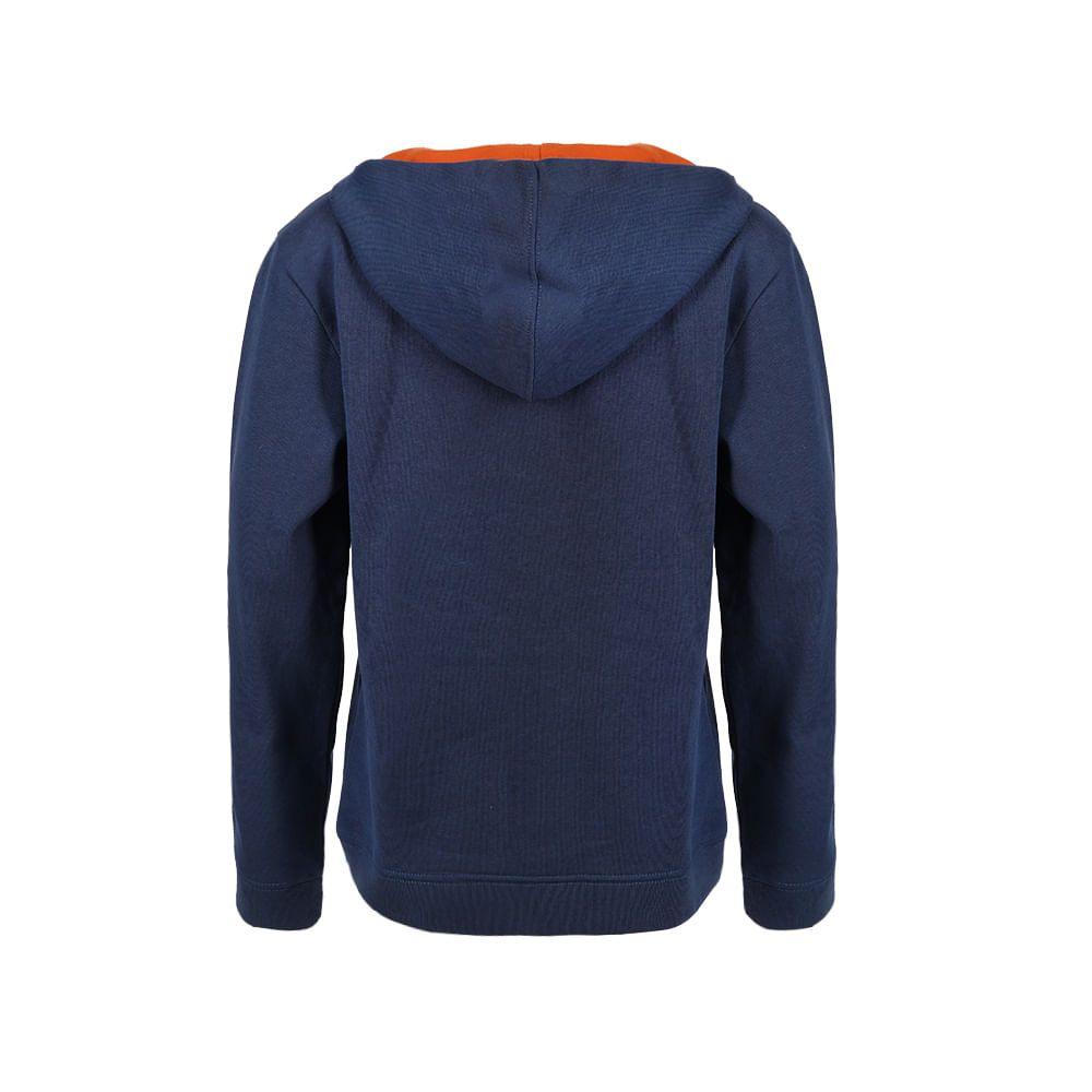 Poleron Niño Insigne Cotton Hoody Azul Noche Lippi-1