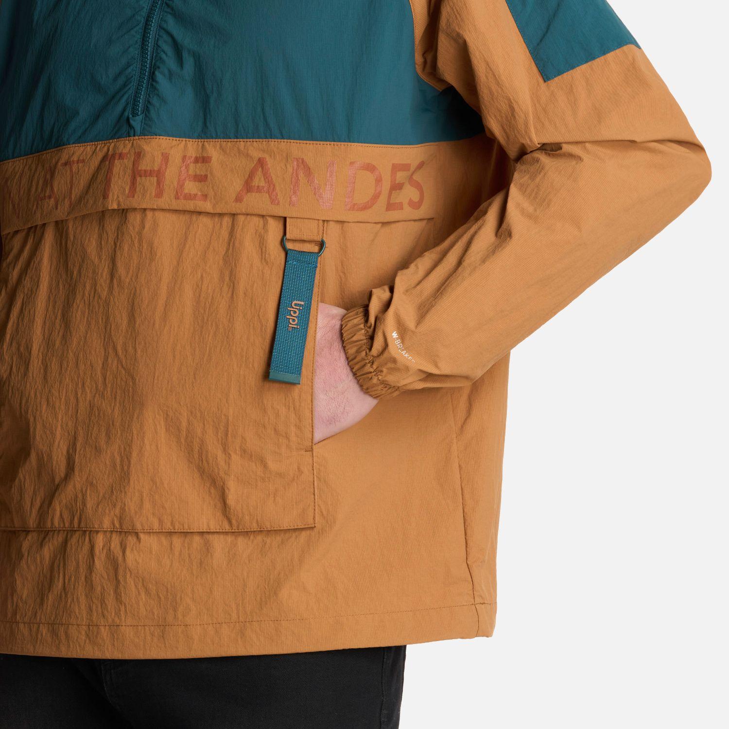 Chaqueta Hombre WindCity WindBreaker 1/4 Zip Petroleo Lippi-6