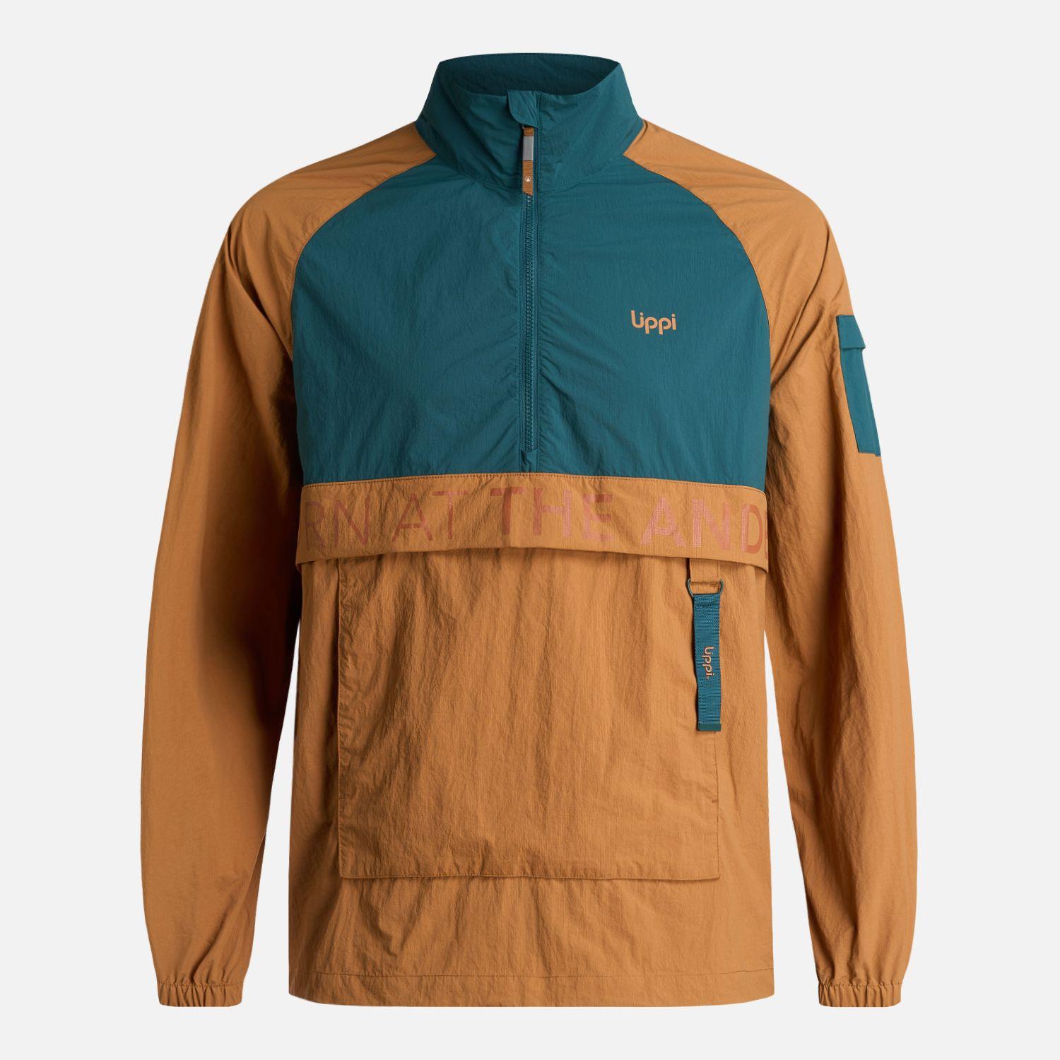 Chaqueta Hombre WindCity WindBreaker 1/4 Zip Petroleo Lippi-9