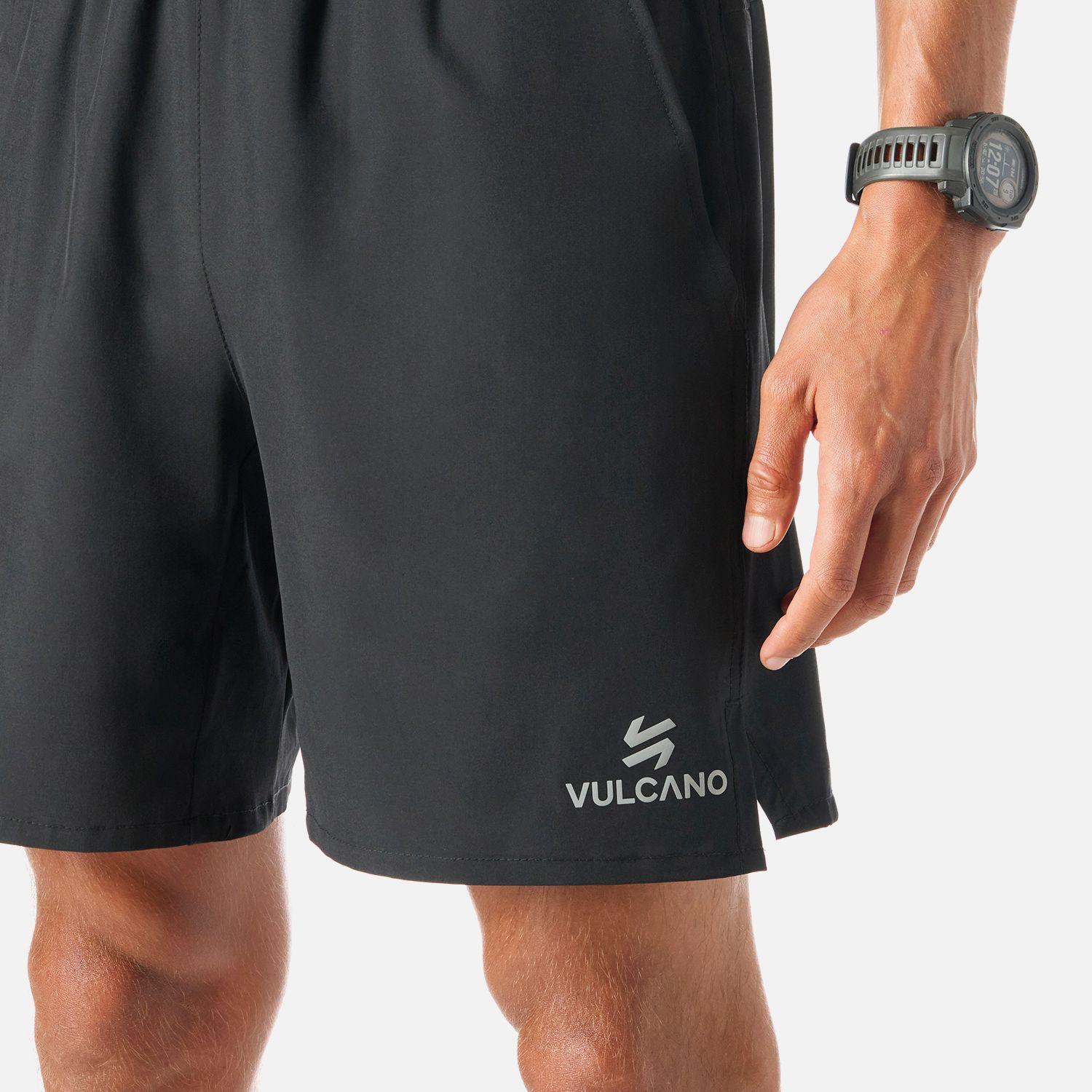 Shorts Hombre Tempo 7" Shorts Negro Vulcano-3