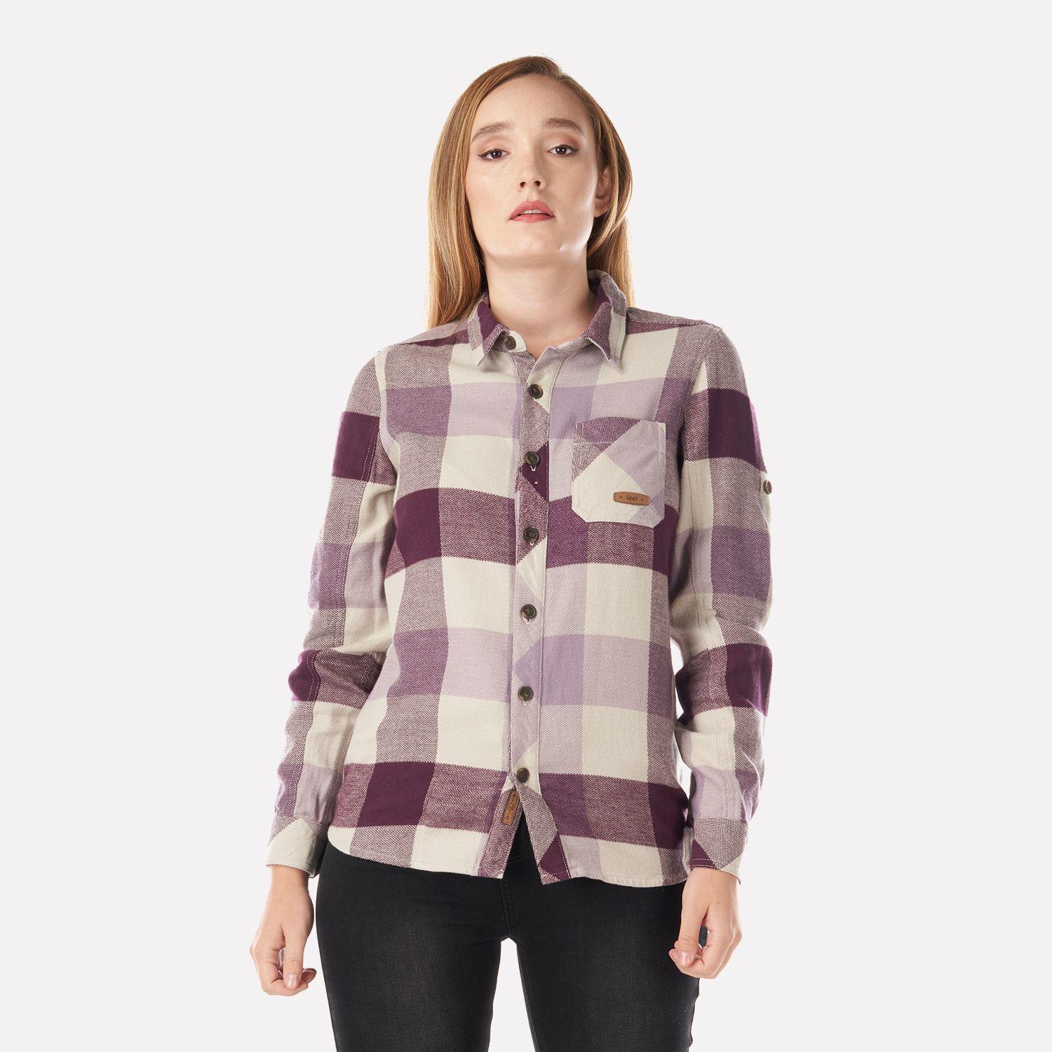 Camisa Mujer Lumberjack Shirt Palo Rosa Lippi-1