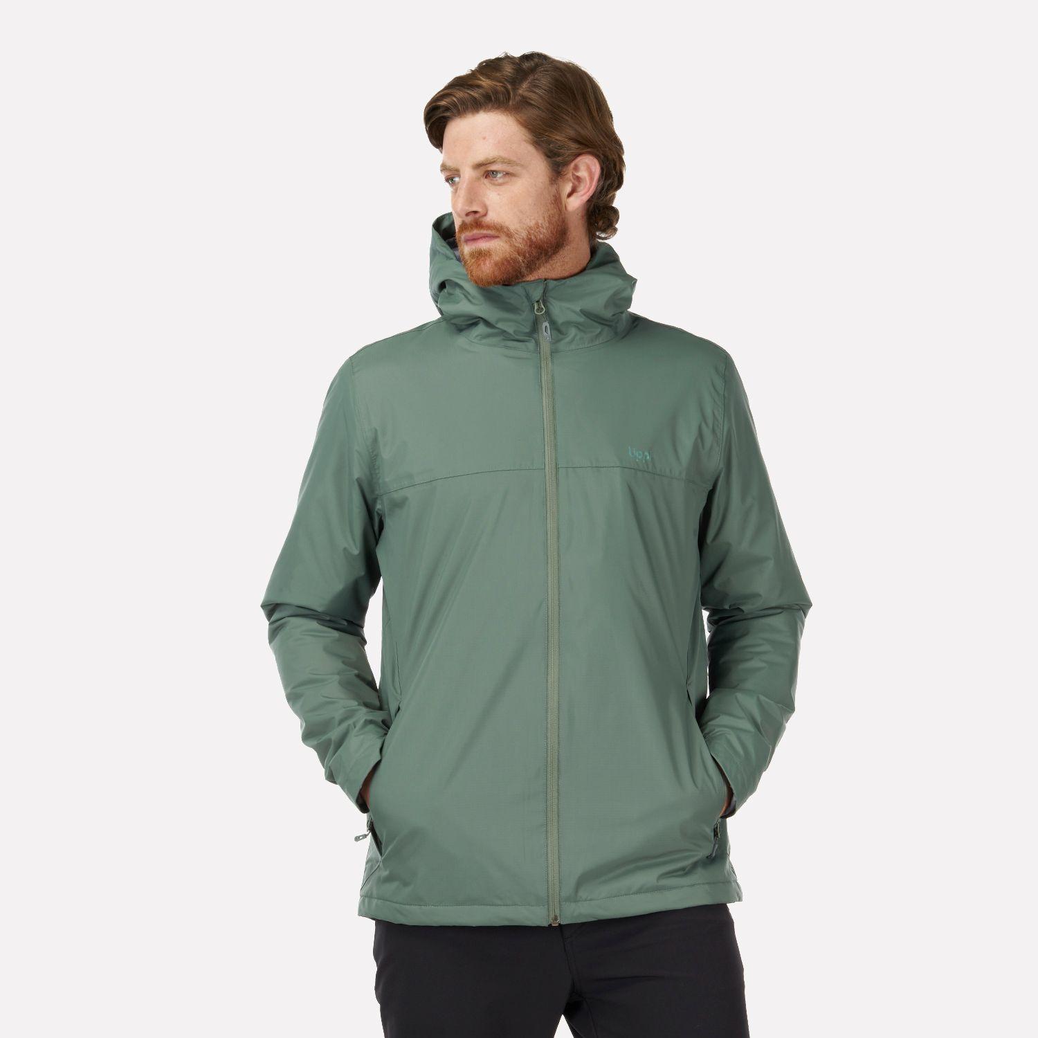 Chaqueta Hombre Cold Place B-Dry Hoody Jacket Verde Grisaceo Lippi-1