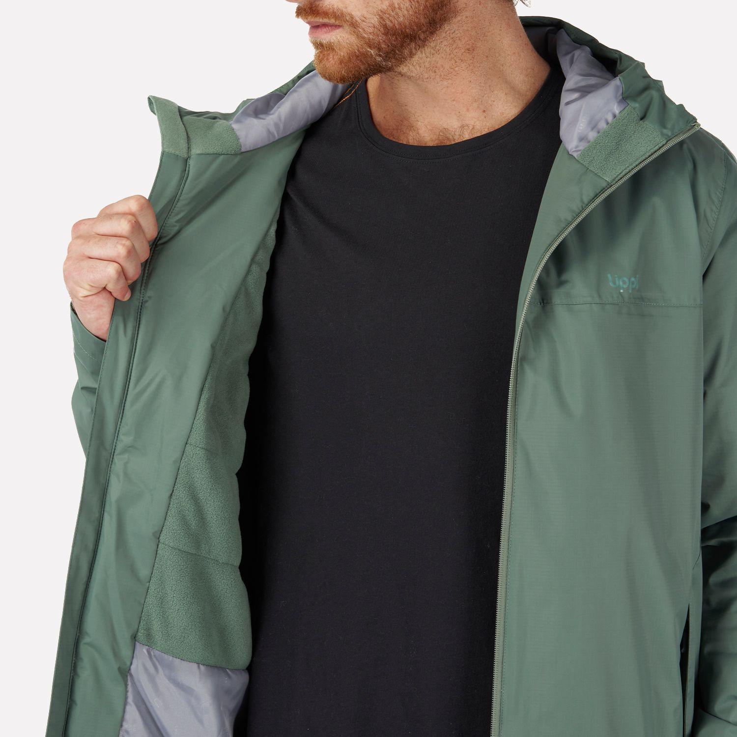 Chaqueta Hombre Cold Place B-Dry Hoody Jacket Verde Grisaceo Lippi-4