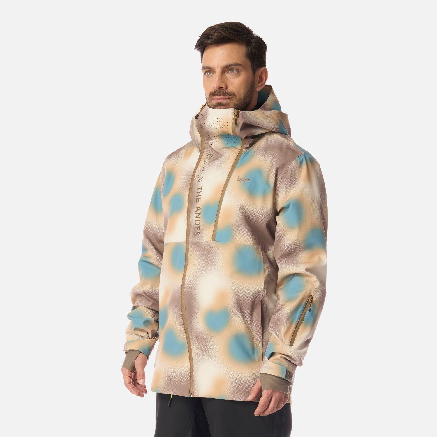 Chaqueta Hombre SkiVenture B-Dry Hoody Jacket Print Cafe Lippi I26-1