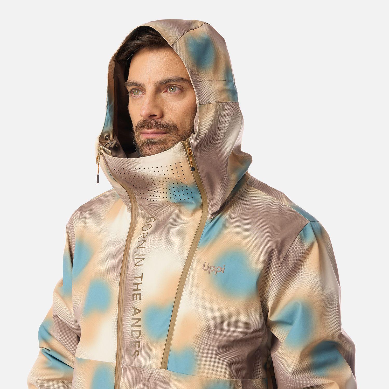 Chaqueta Hombre SkiVenture B-Dry Hoody Jacket Print Cafe Lippi I26-3