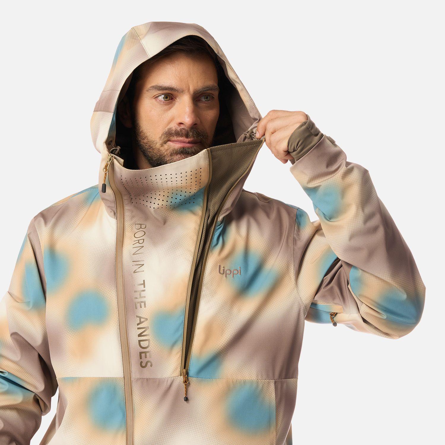 Chaqueta Hombre SkiVenture B-Dry Hoody Jacket Print Cafe Lippi I26-4