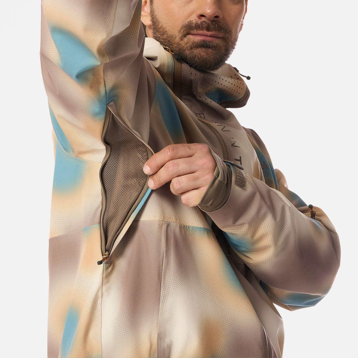 Chaqueta Hombre SkiVenture B-Dry Hoody Jacket Print Cafe Lippi I26-5