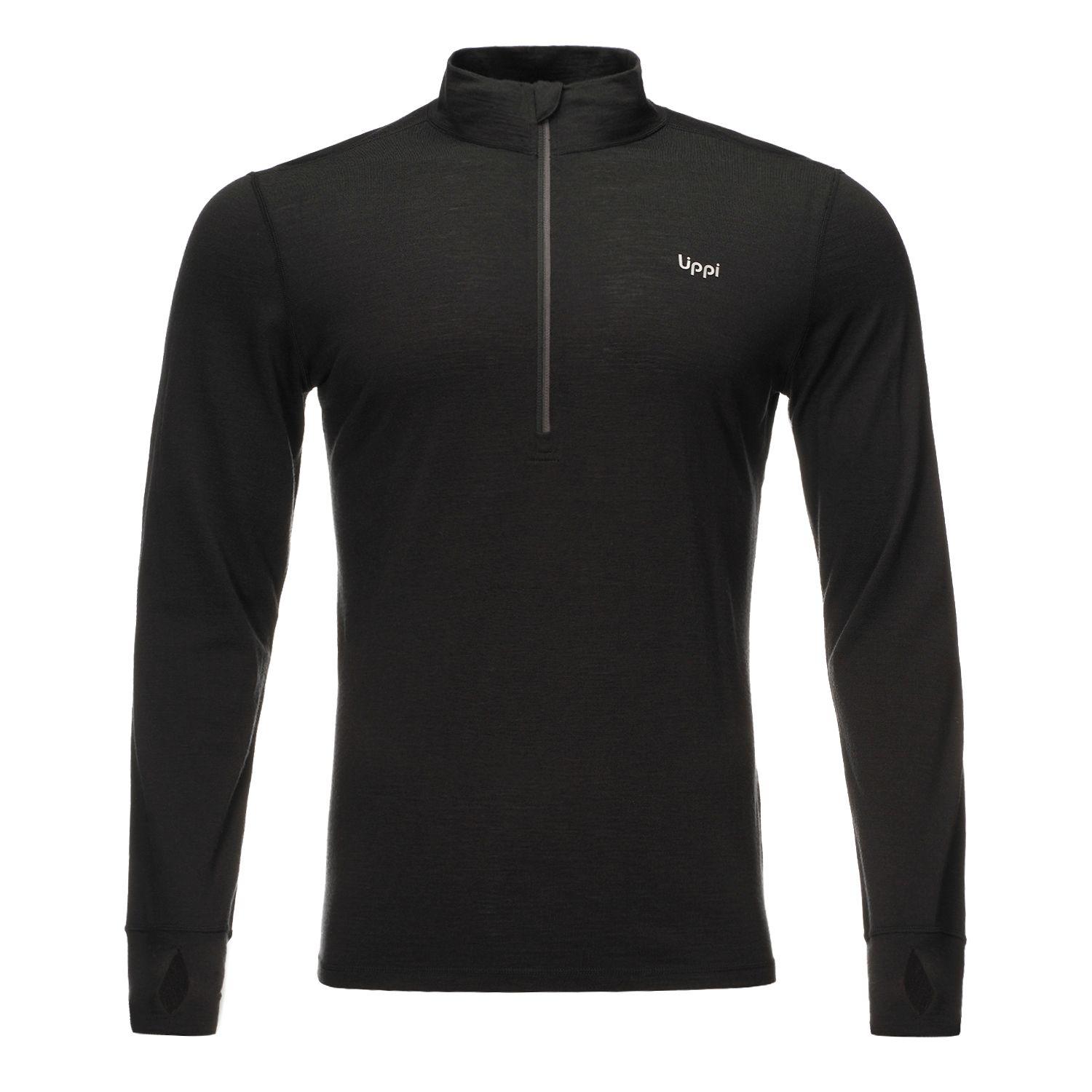 Primera Capa Hombre Skintec 3000 1/4 Zip Negro Lippi-0