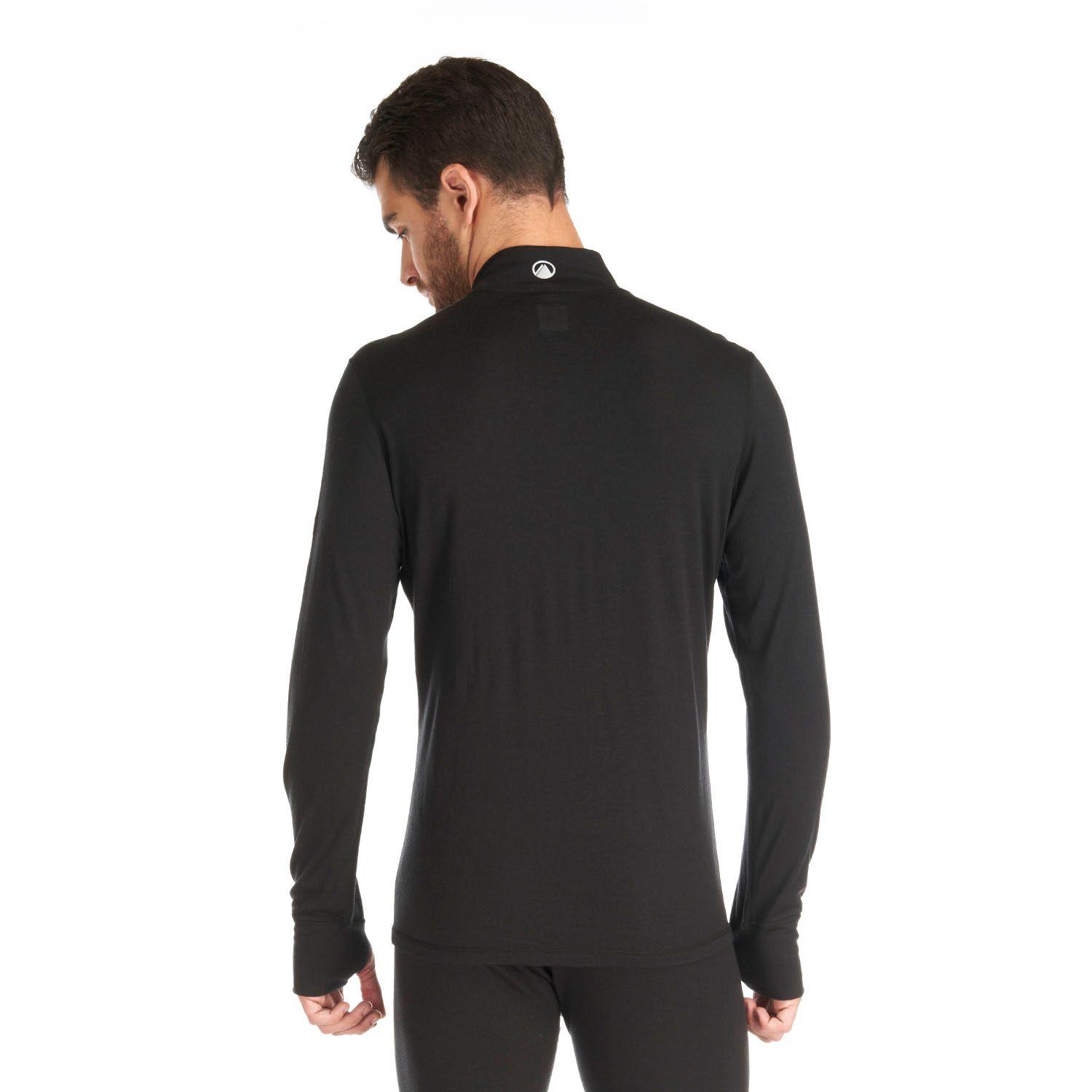 Primera Capa Hombre Skintec 3000 1/4 Zip Negro Lippi-5