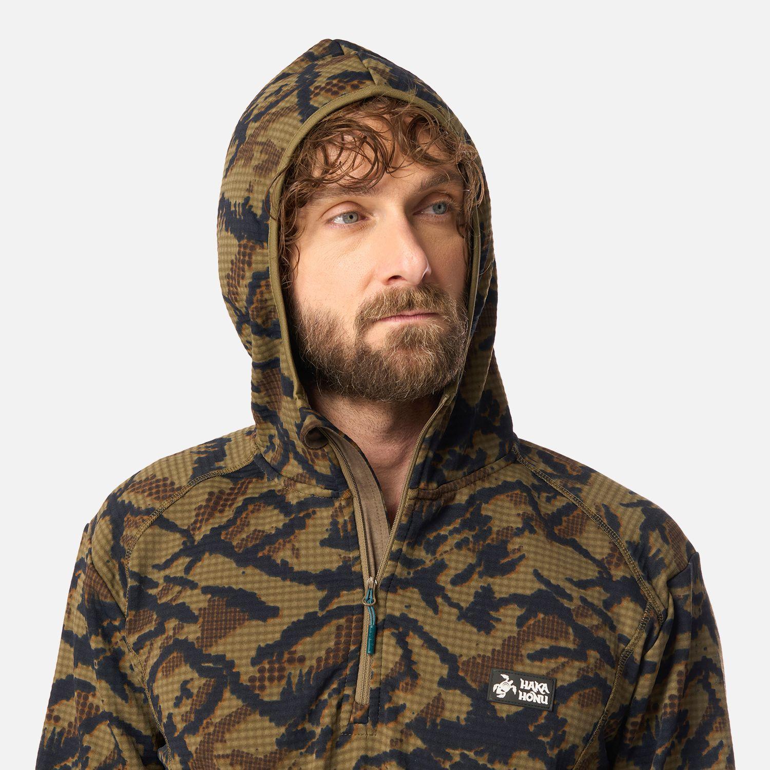 Polerón Hombre Taina Nui Print Verde Oliva Haka Honu I26-3