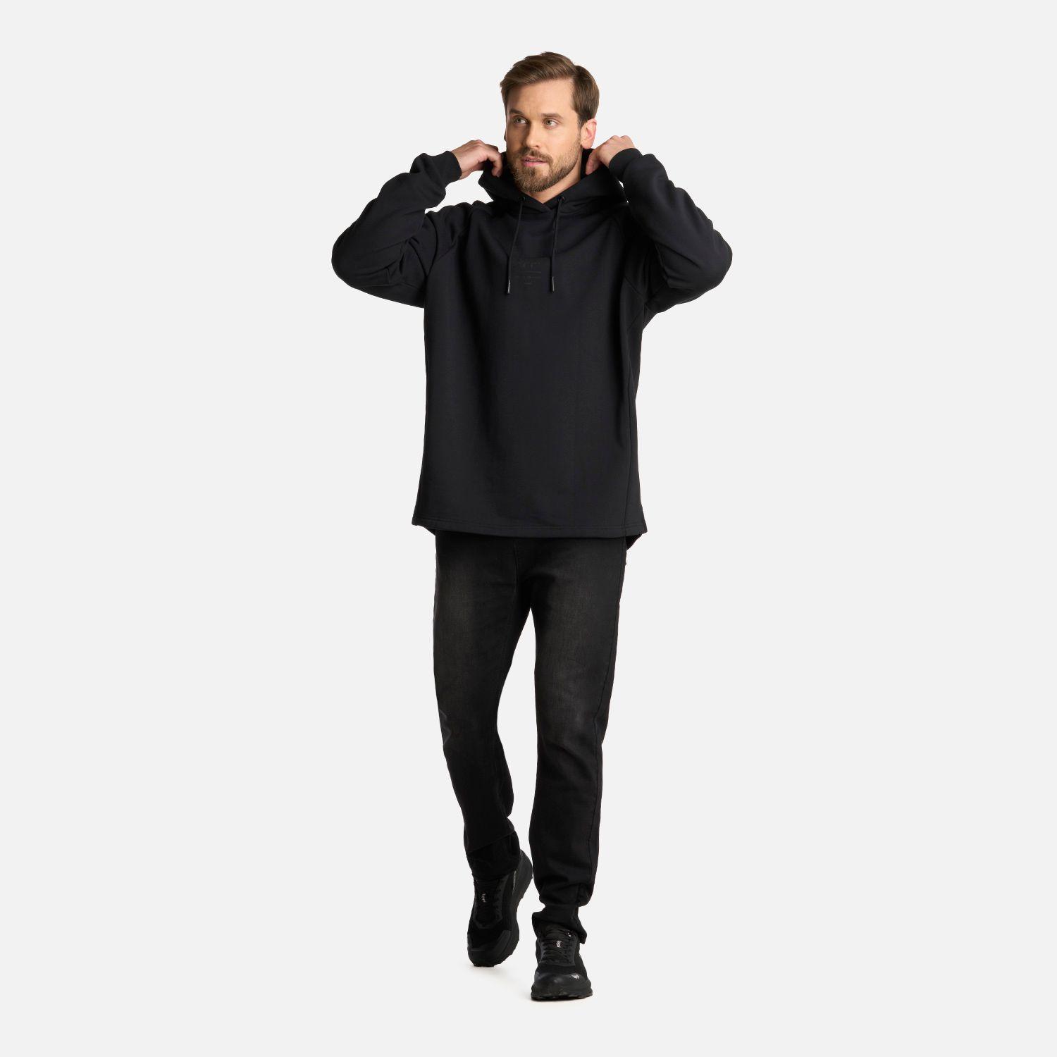 Polerón Hombre Heavy Duty Hoody Sweatshirt Negro Lippi I25-5