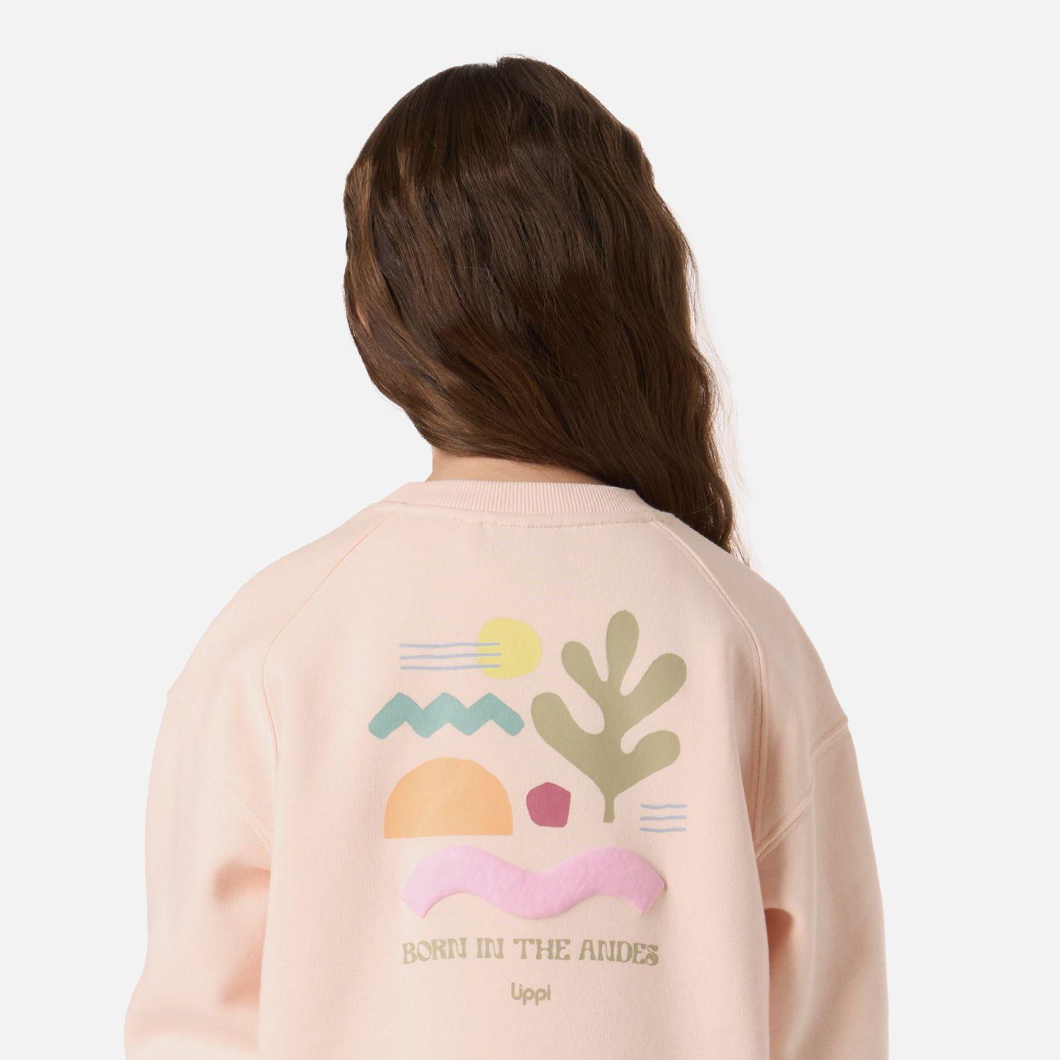 Polerón Niña Insigne Sweatshirt Oversize Damasco Lippi V26-3