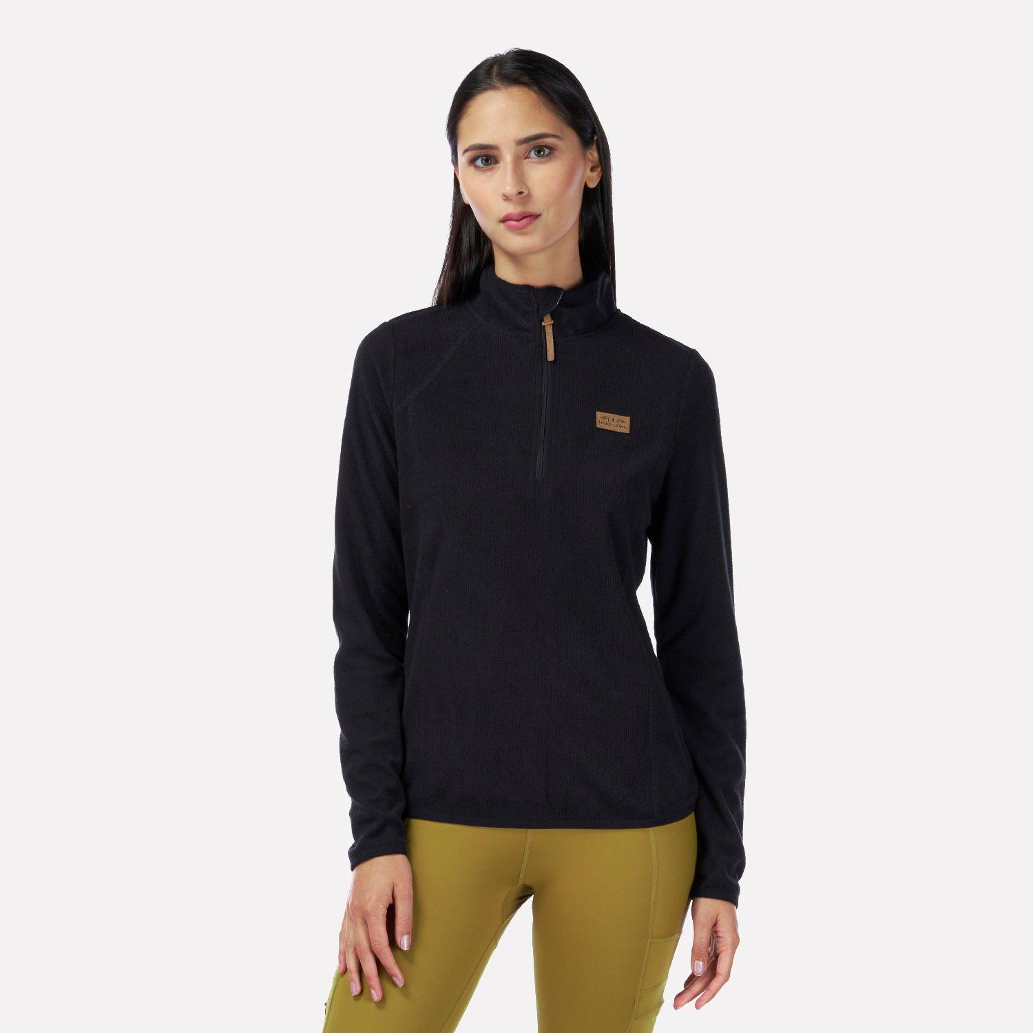 Poleron Mujer Taina Negro Haka Honu I22-1