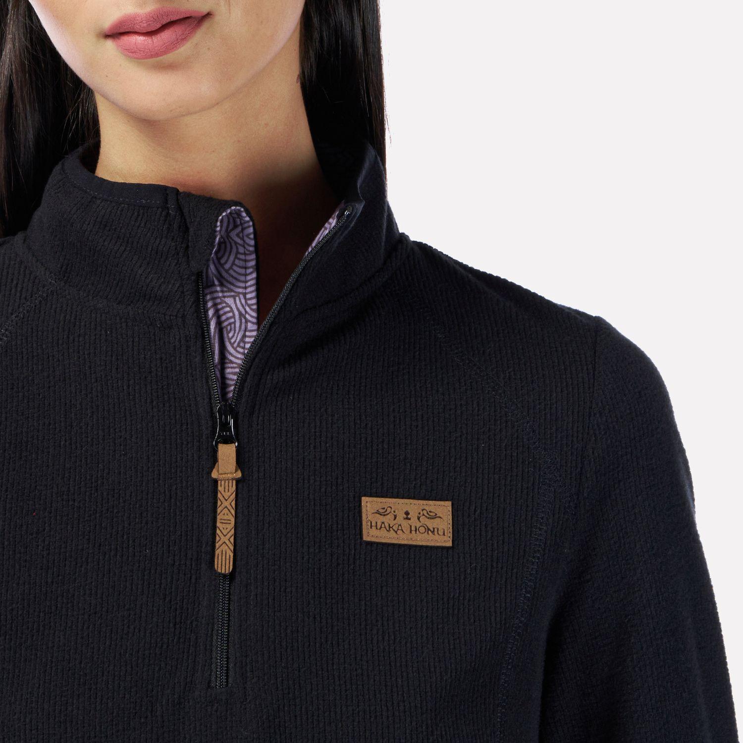 Poleron Mujer Taina Negro Haka Honu I22-3