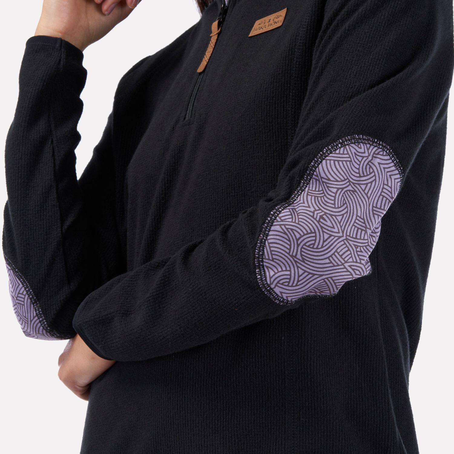 Poleron Mujer Taina Negro Haka Honu I22-4