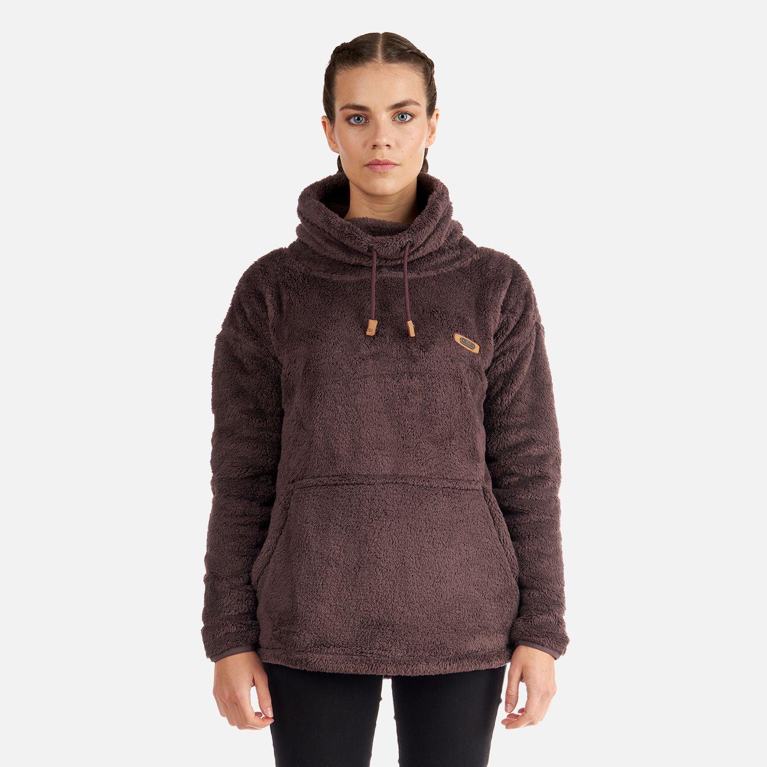 Poleron Mujer Warmy Hoody Sweatshirt Malva Lippi-1