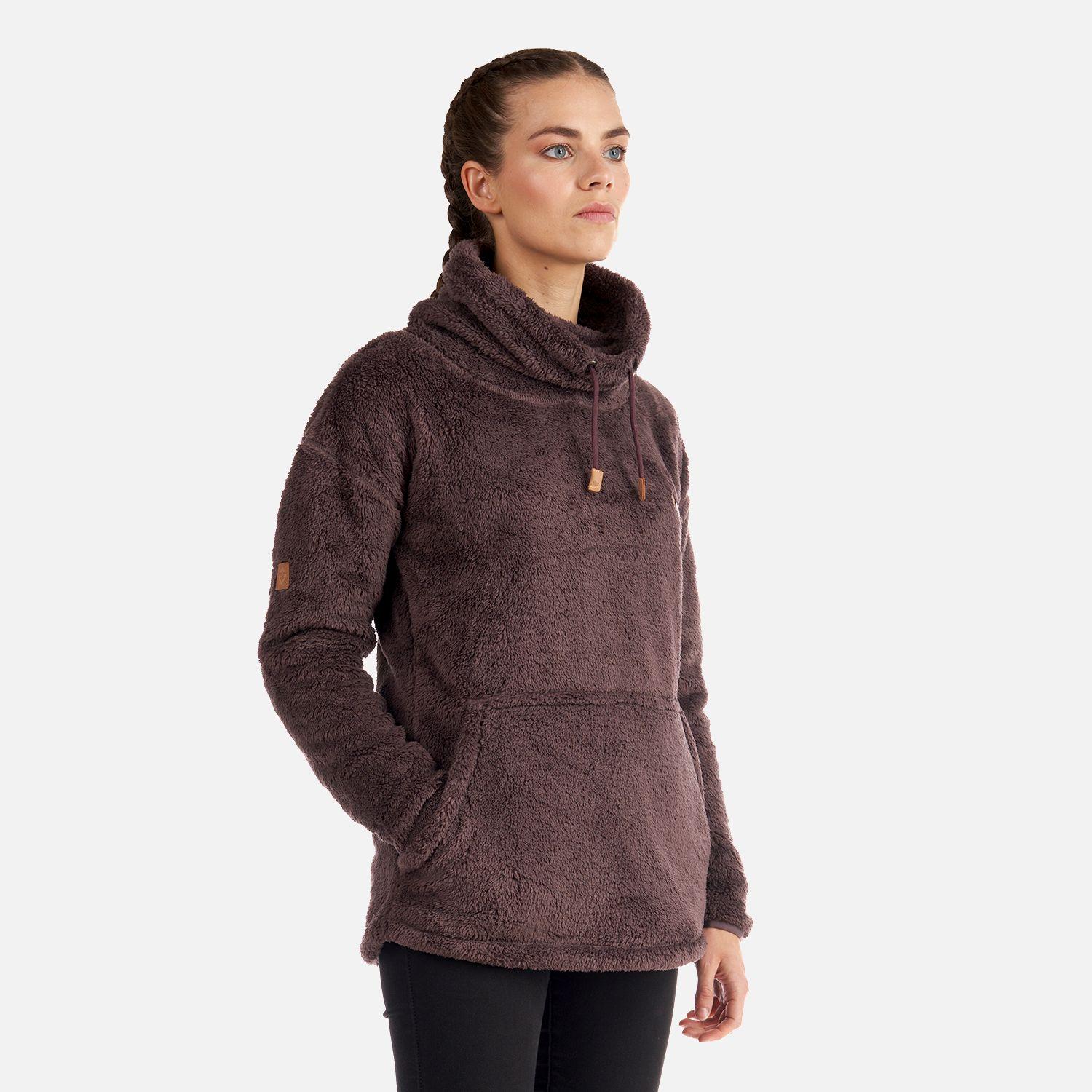 Poleron Mujer Warmy Hoody Sweatshirt Malva Lippi-2