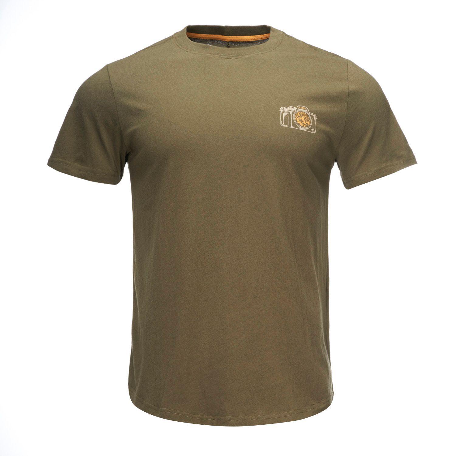 Polera Hombre Lens UV-Stop T-Shirt Oliva Oscuro Lippi-0