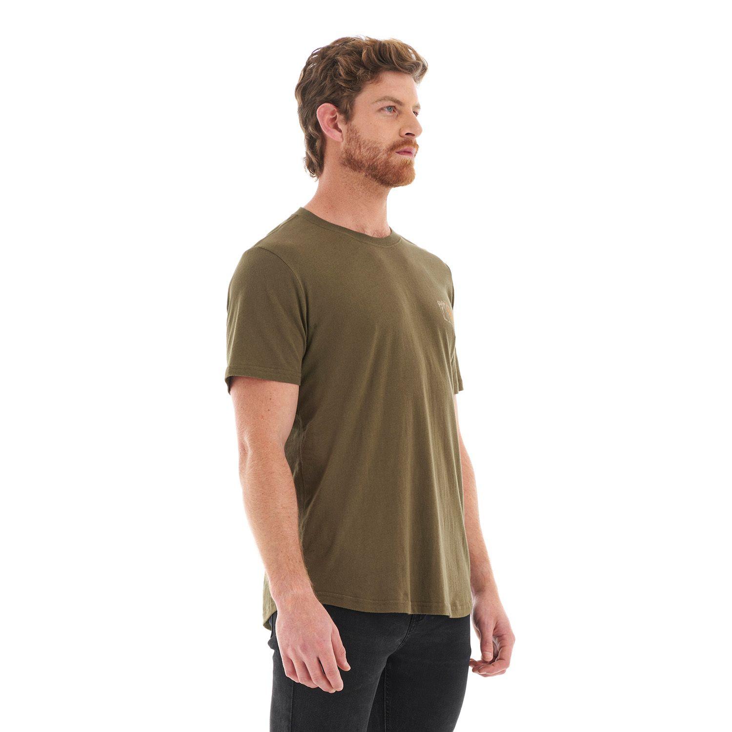 Polera Hombre Lens UV-Stop T-Shirt Oliva Oscuro Lippi-2