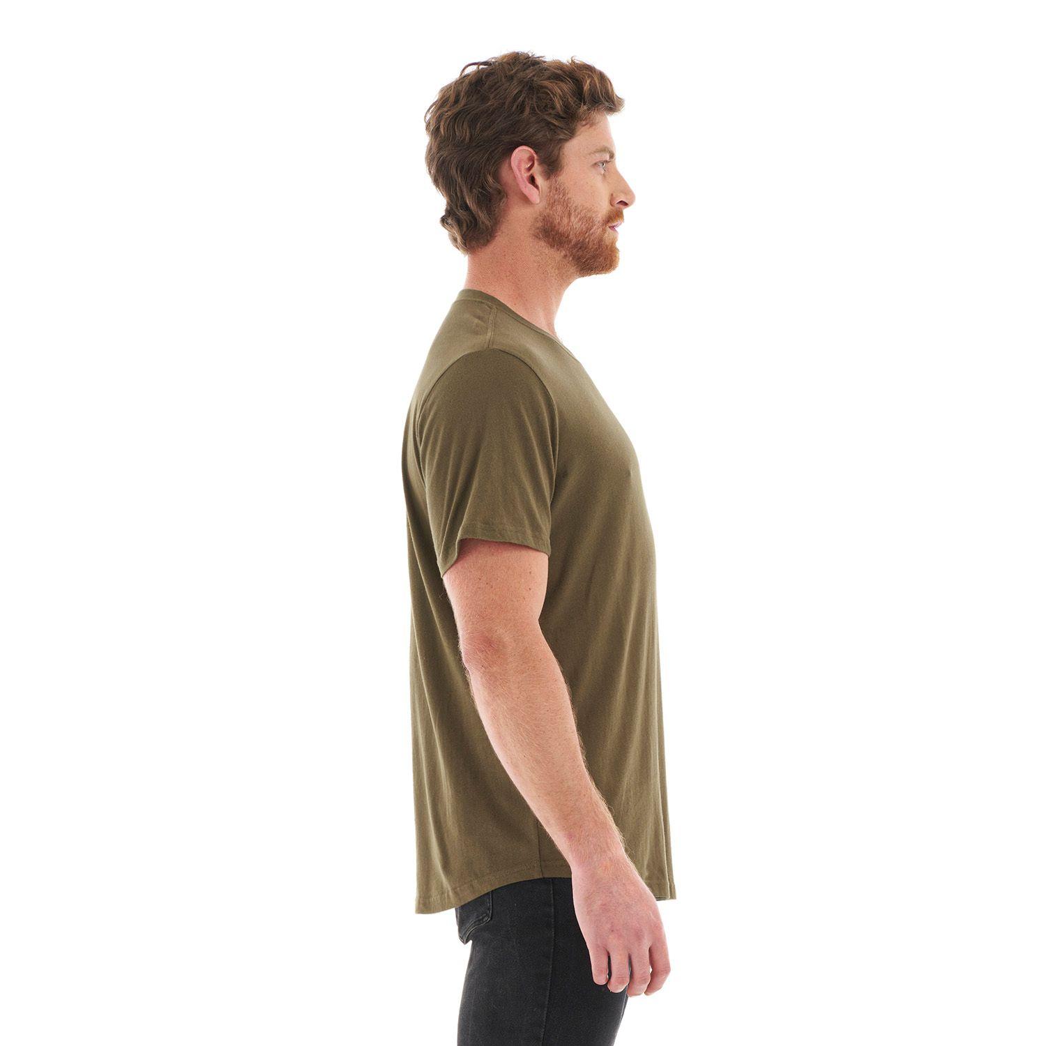 Polera Hombre Lens UV-Stop T-Shirt Oliva Oscuro Lippi-3