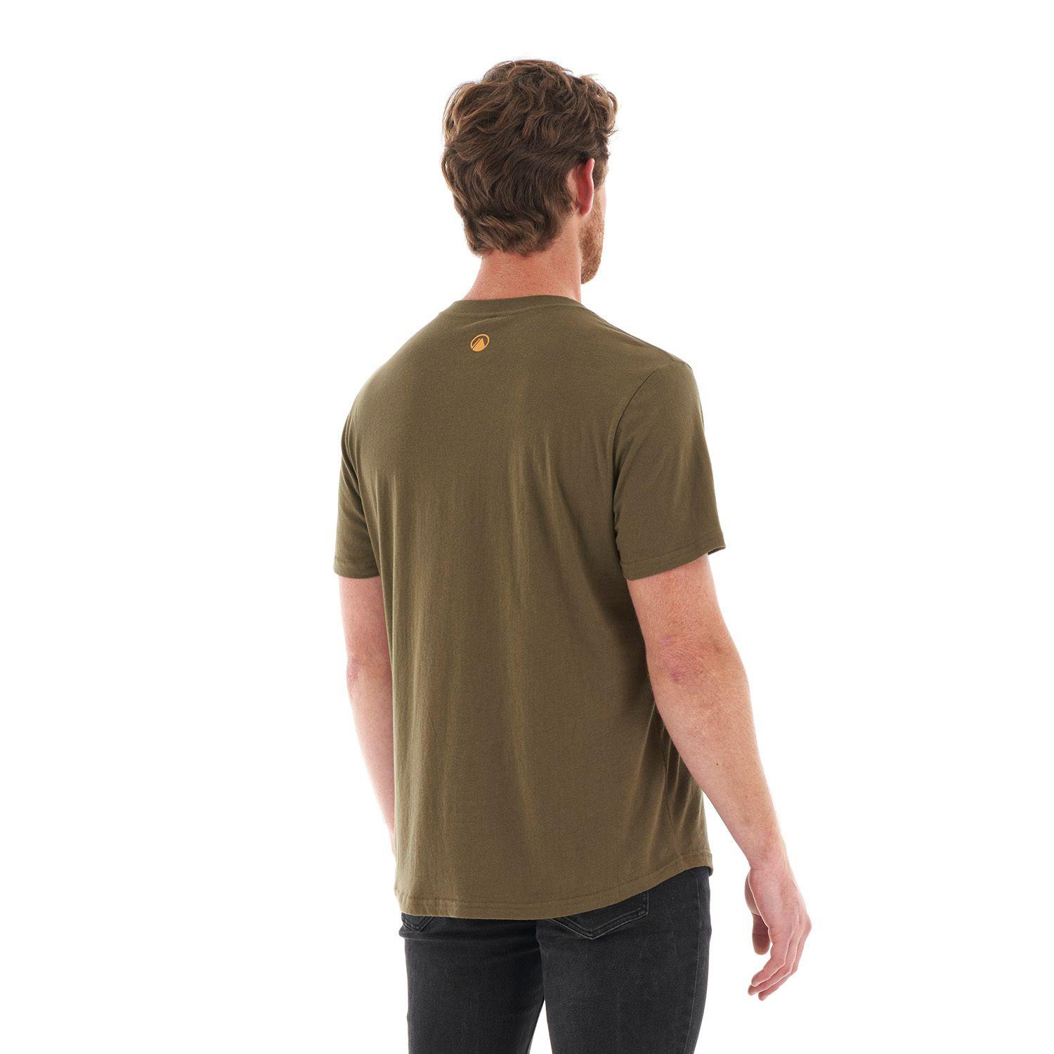 Polera Hombre Lens UV-Stop T-Shirt Oliva Oscuro Lippi-4