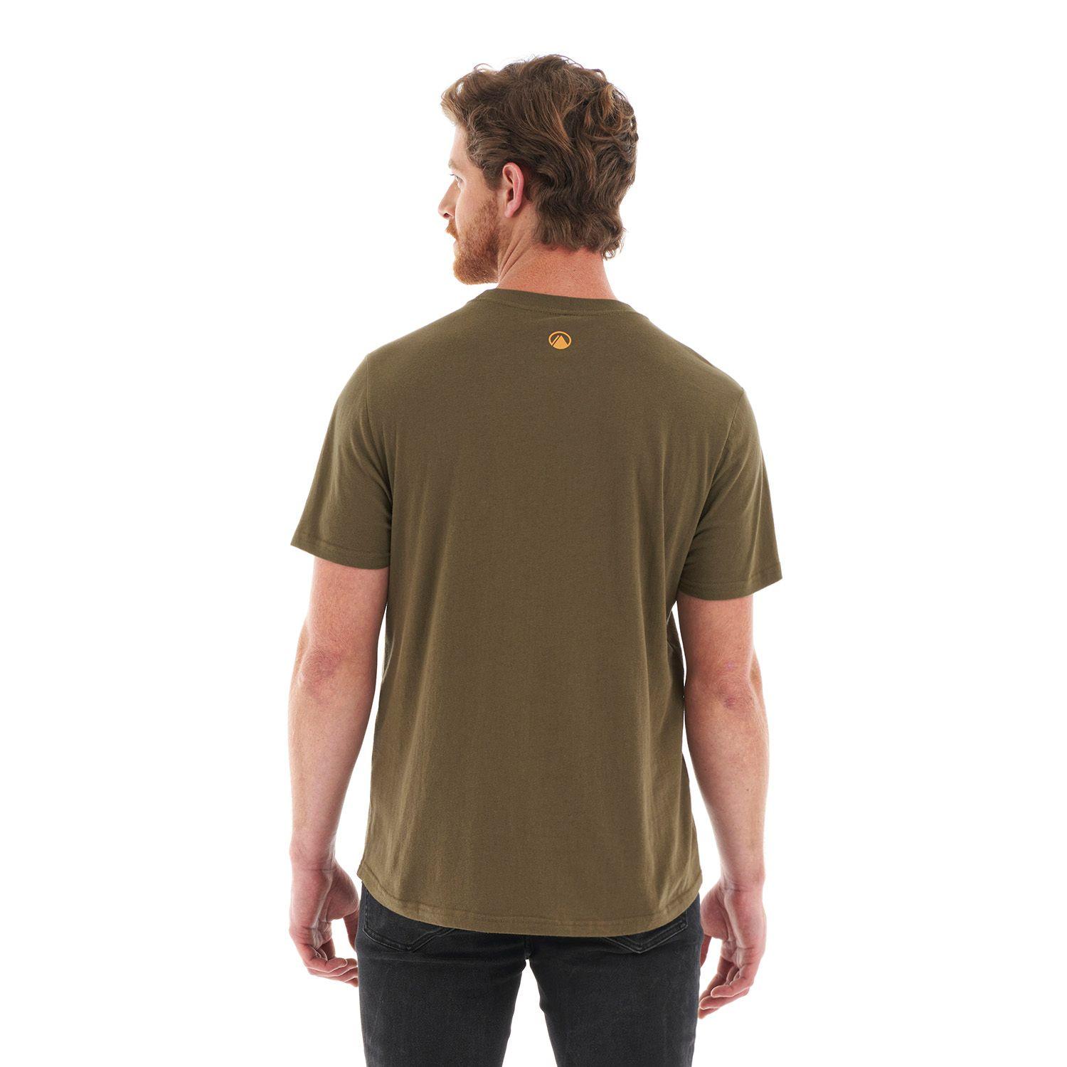 Polera Hombre Lens UV-Stop T-Shirt Oliva Oscuro Lippi-5