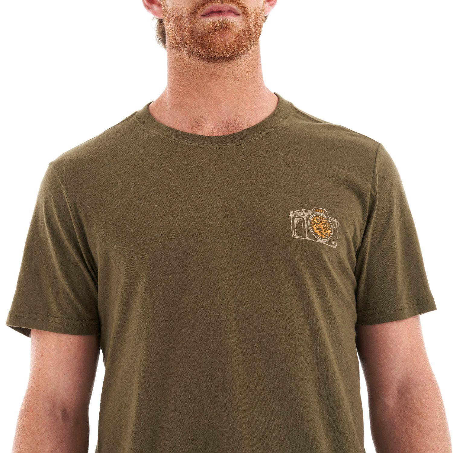 Polera Hombre Lens UV-Stop T-Shirt Oliva Oscuro Lippi-6
