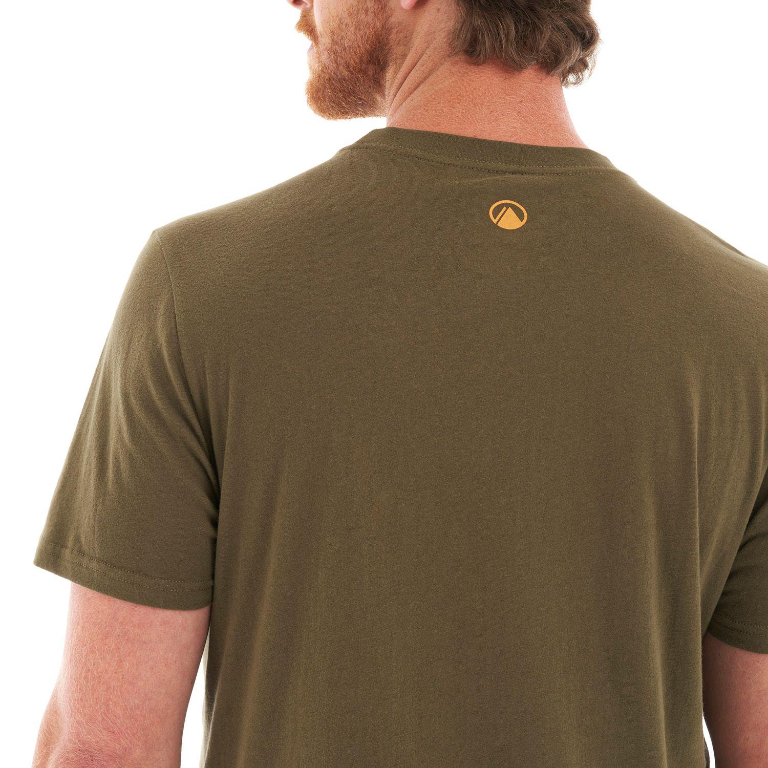 Polera Hombre Lens UV-Stop T-Shirt Oliva Oscuro Lippi-7