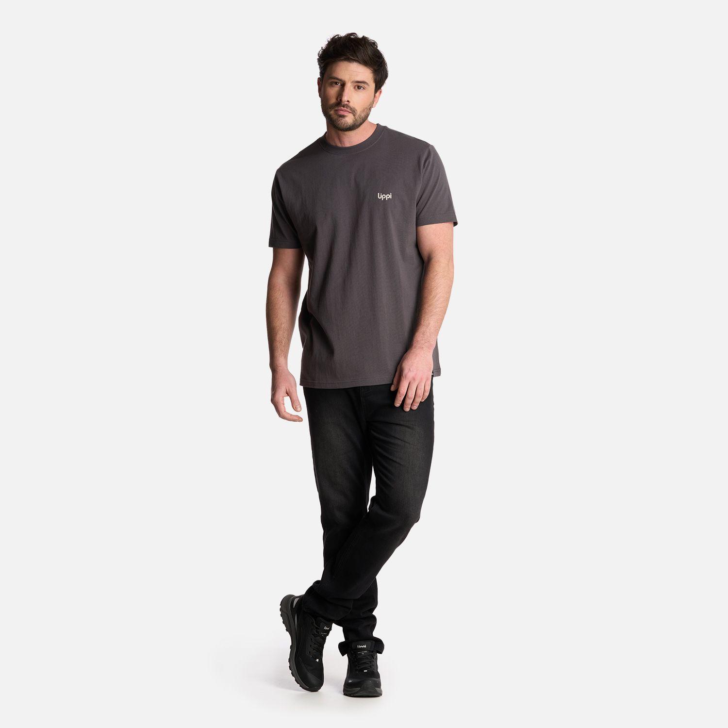 Polera Hombre Andes Mountain T-Shirt Grafito Lippi-4