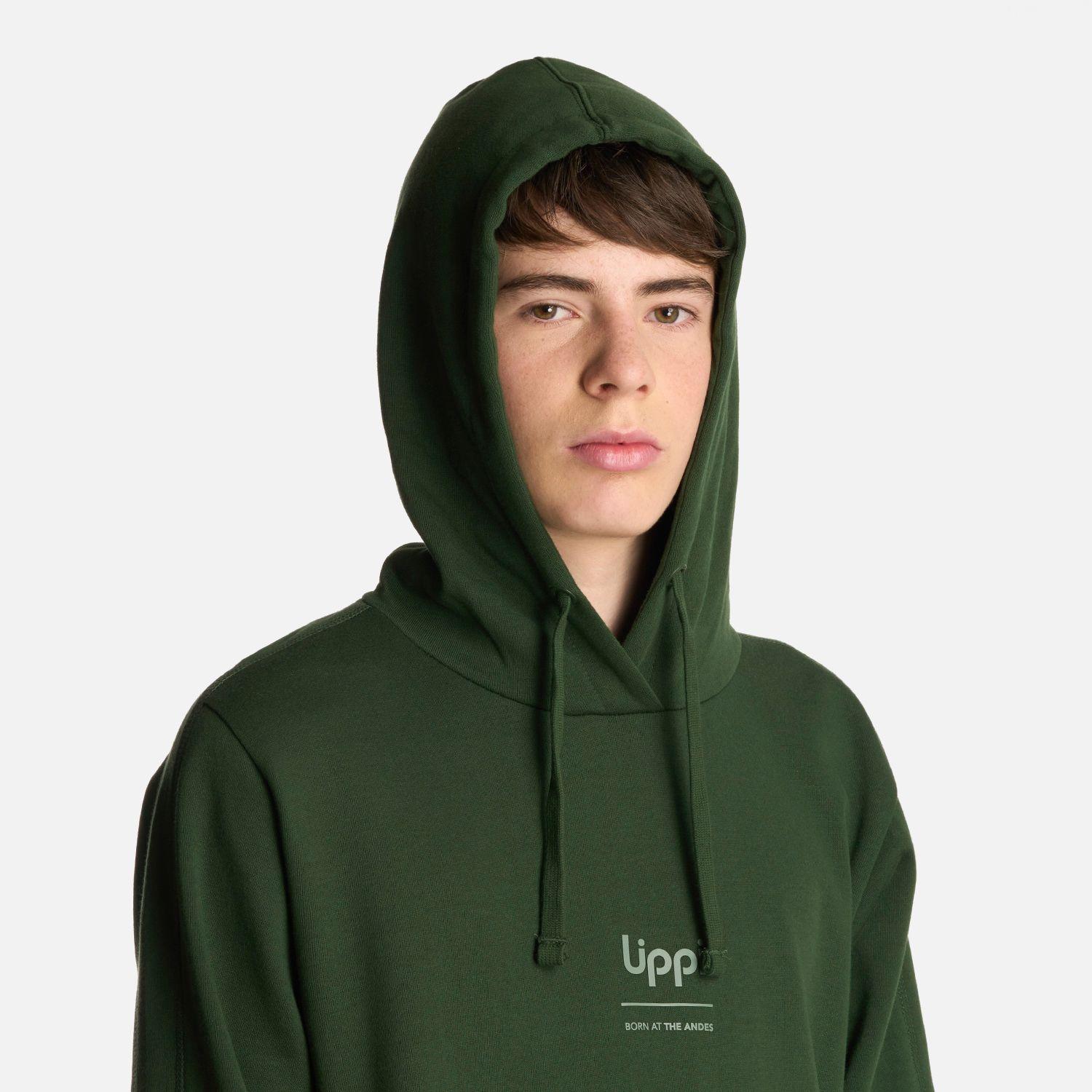 Polerón Teen Boy Ulmo Mid Point Hoody Sweatshirt Verde Lippi-3