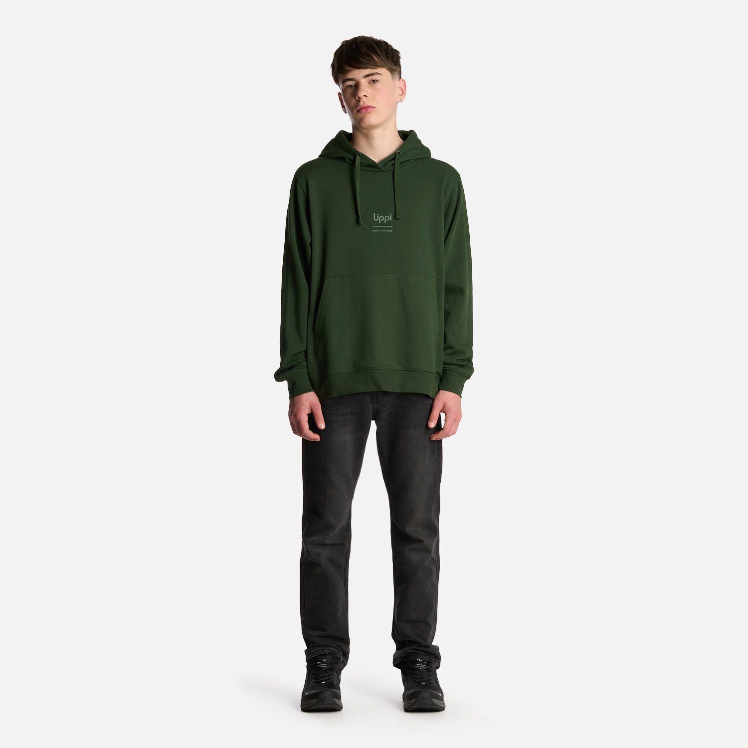 Polerón Teen Boy Ulmo Mid Point Hoody Sweatshirt Verde Lippi-5