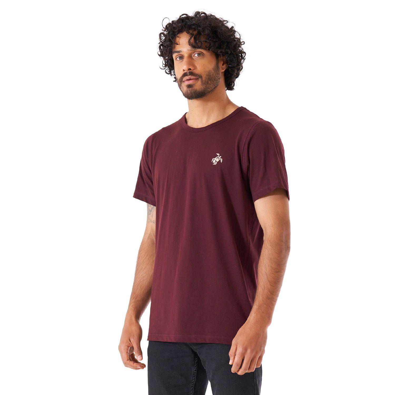 Polera Hombre Indica Burdeo Haka Honu-1