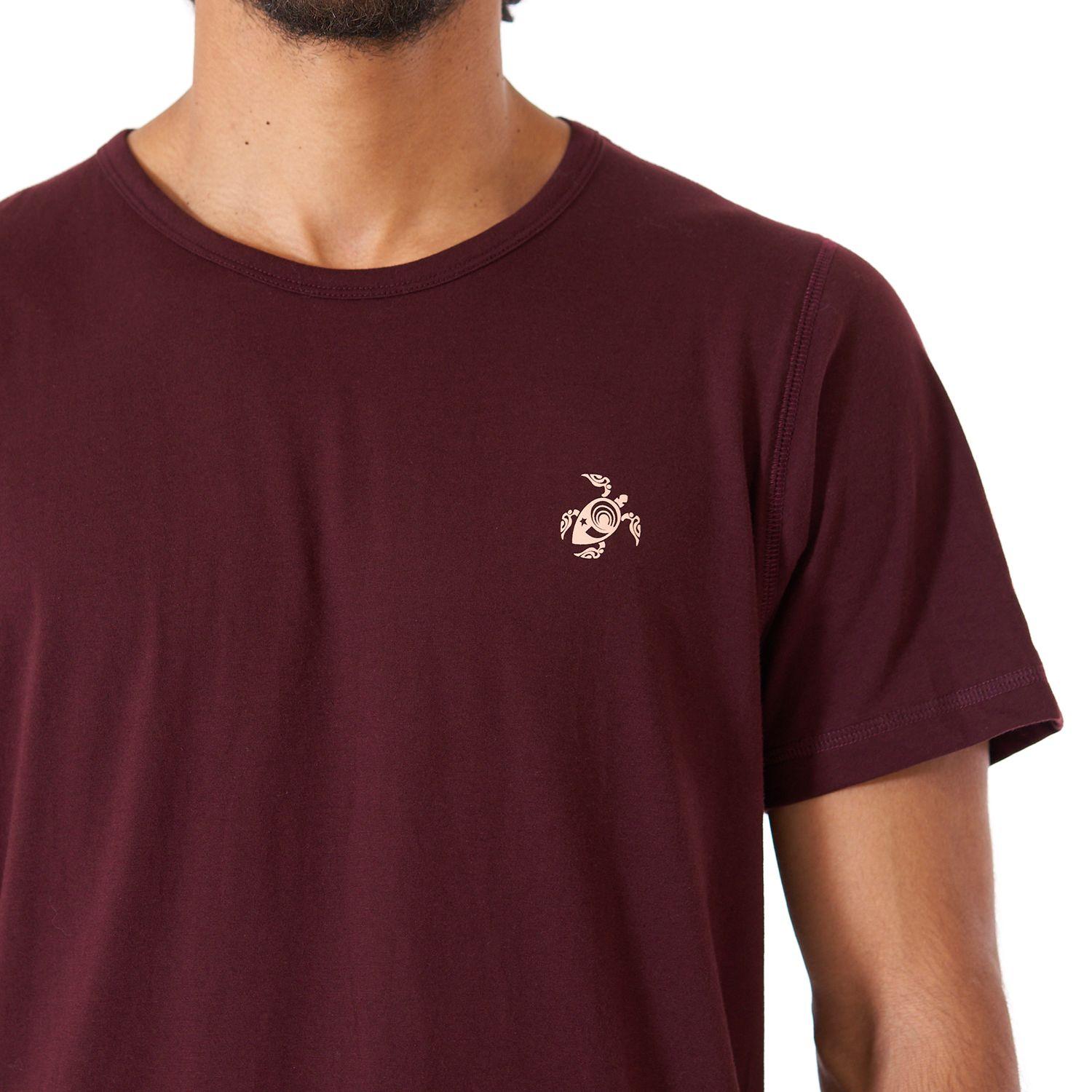 Polera Hombre Indica Burdeo Haka Honu-3