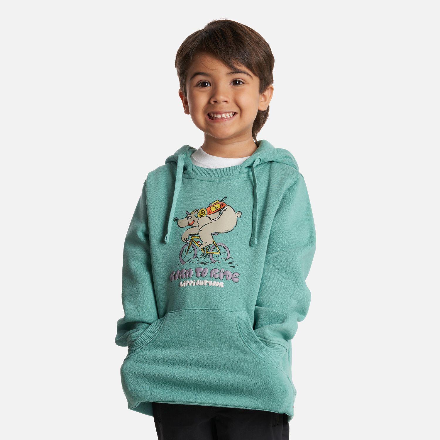 Poleron Niño Insigne Hoody Sweatshirt Turquesa Lippi-1