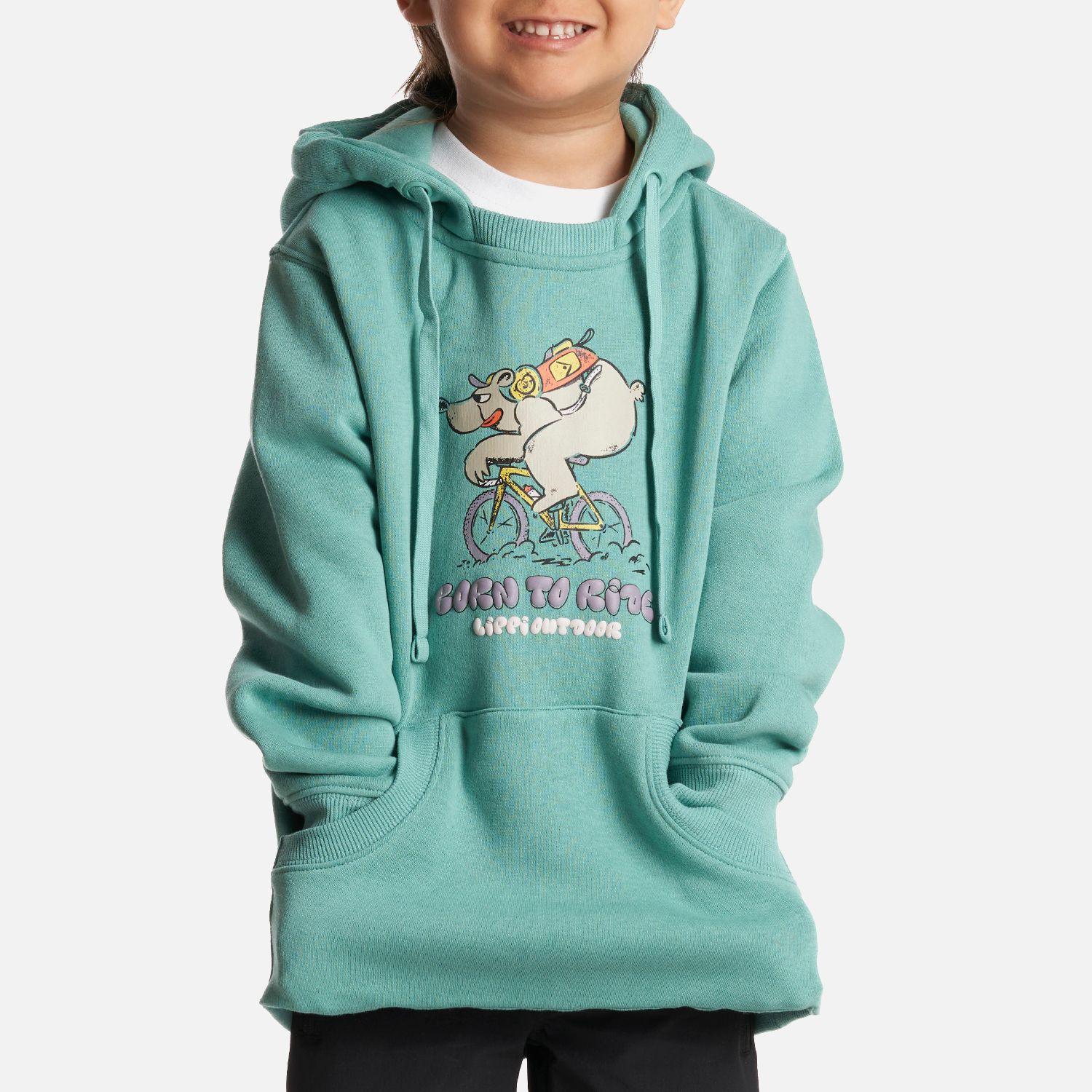 Poleron Niño Insigne Hoody Sweatshirt Turquesa Lippi-4