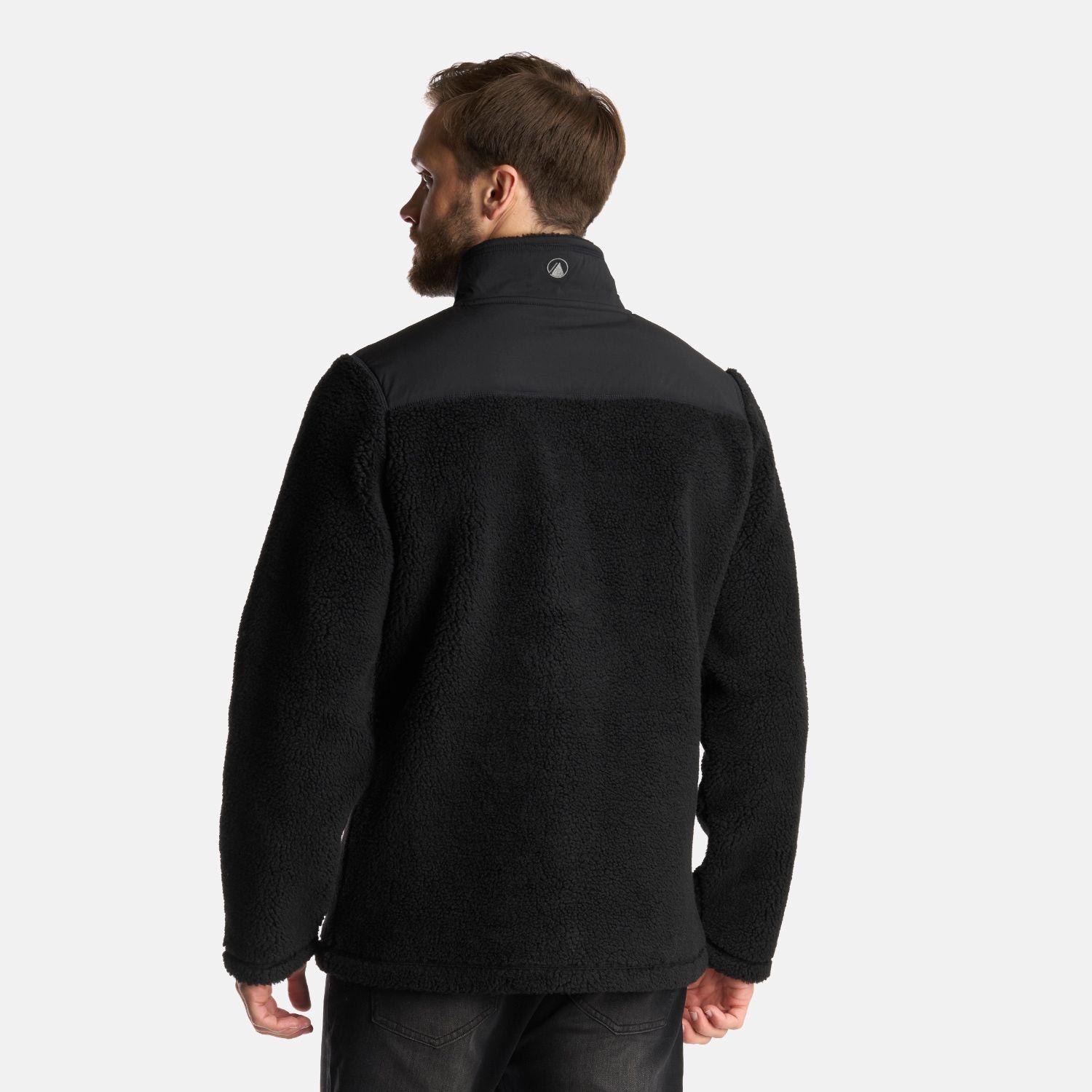 Chaqueta Hombre Glaciar Sherpa-Pro 1/4 Zip Jacket Negro Lippi-4