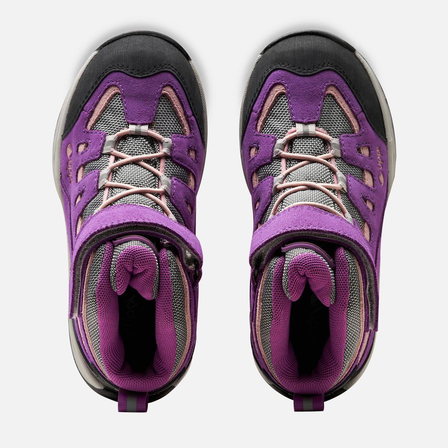 Botín Niña  Puelo CS HI Velcro Morado Gris Claro Lippi-5