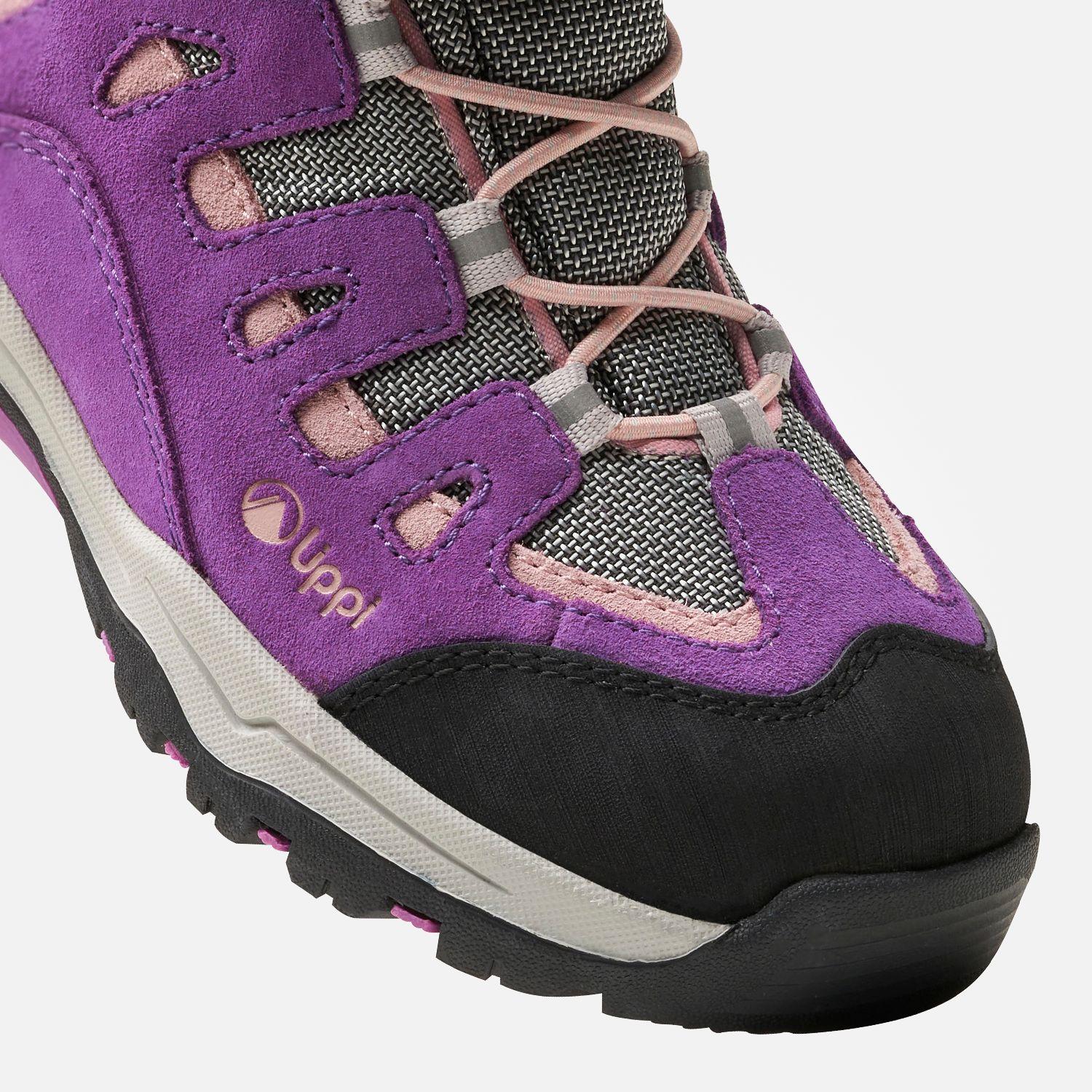 Botín Niña  Puelo CS HI Velcro Morado Gris Claro Lippi-6