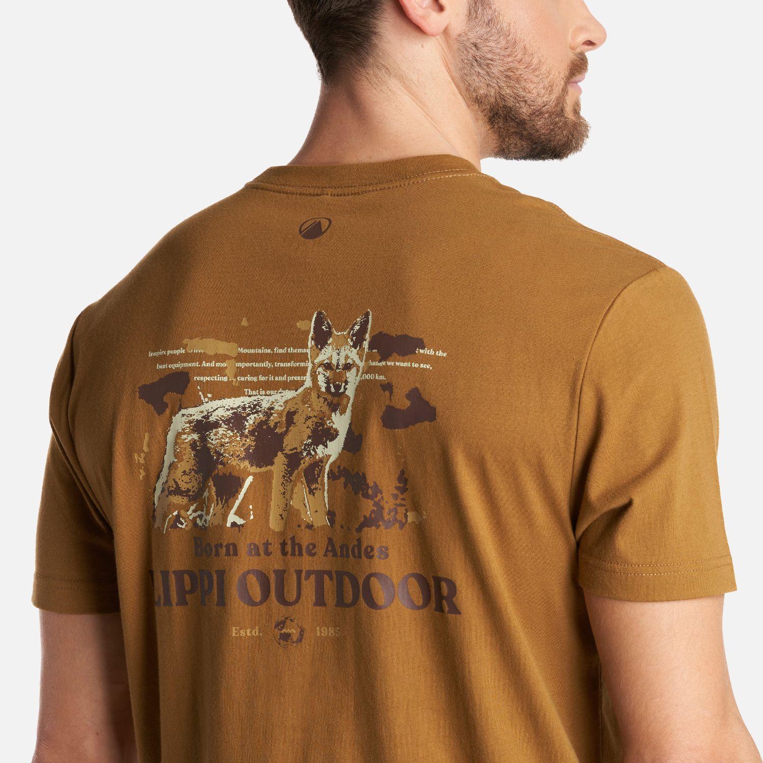 Polera Hombre Travel Fox T-Shirt Cafe Lippi-4