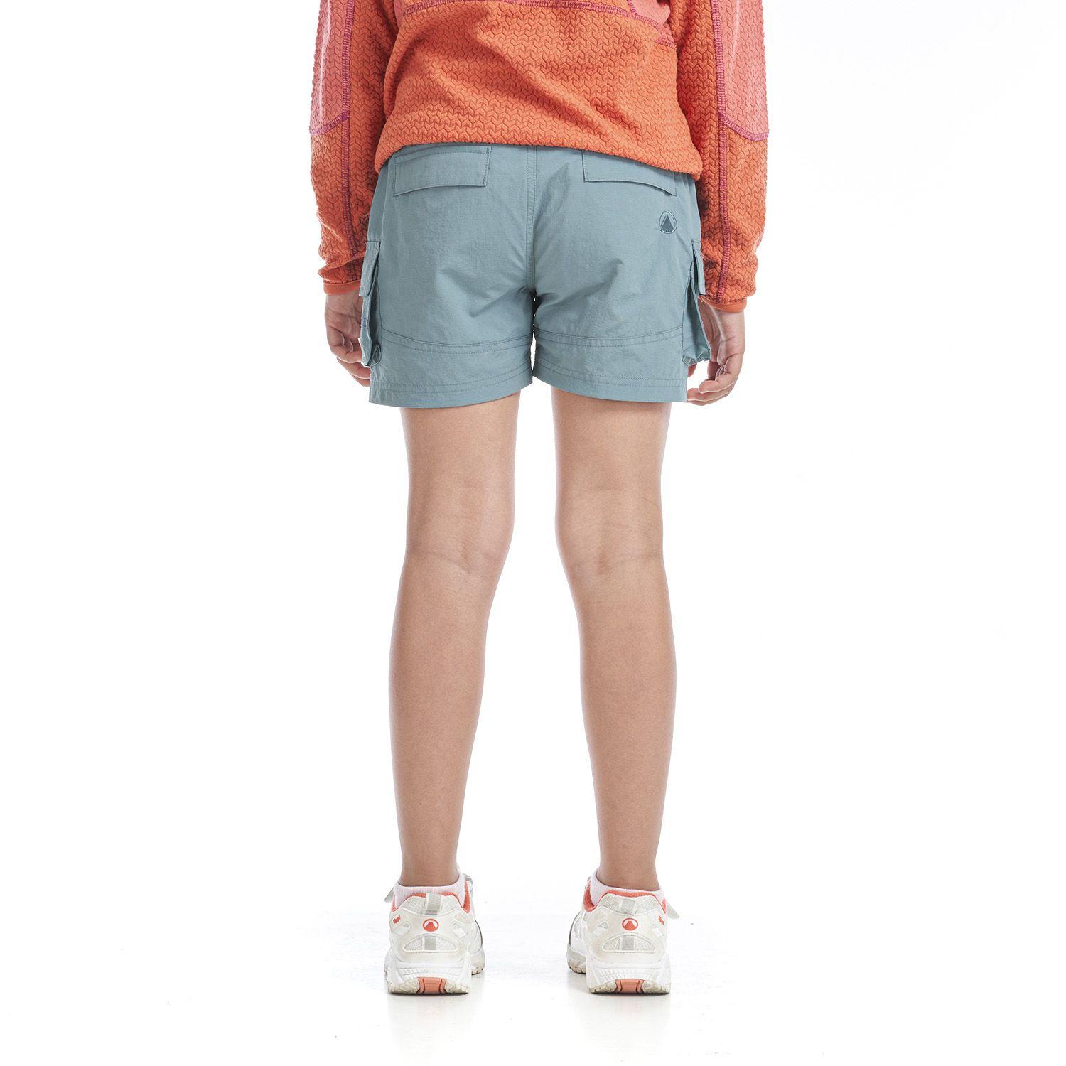 Short Niña Mini Just-Go Q-Dry Cargo Shorts Verde Grisaceo Lippi V22-3