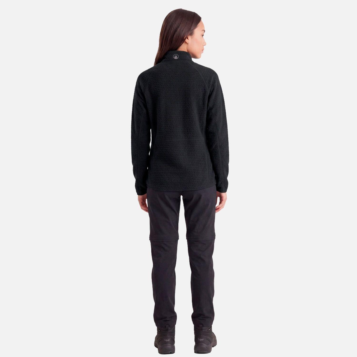 Polerón Mujer Jacaranda Nano-F 1/4 Zip Negro Lippi V27-2