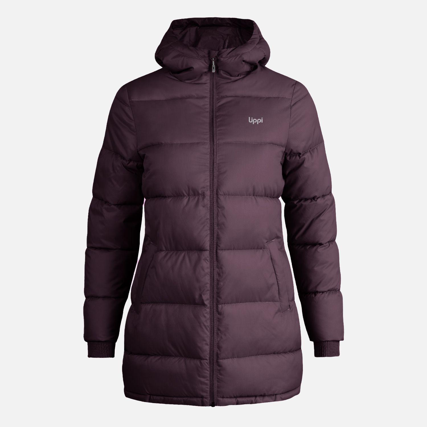 Chaqueta Mujer Long Line Steam Pro Hoody Jacket Burdeo Lippi-0